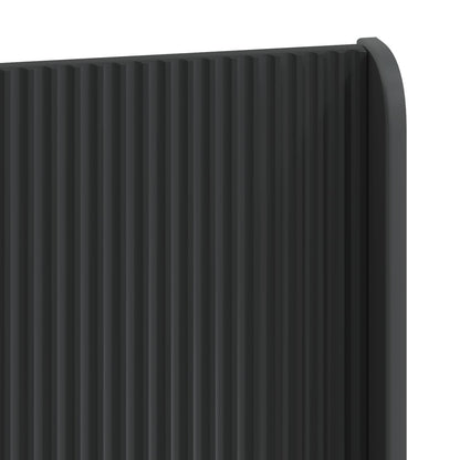 Bettgestell mit Stauraum und Kopfteil Schwarz 100 x 200 cm