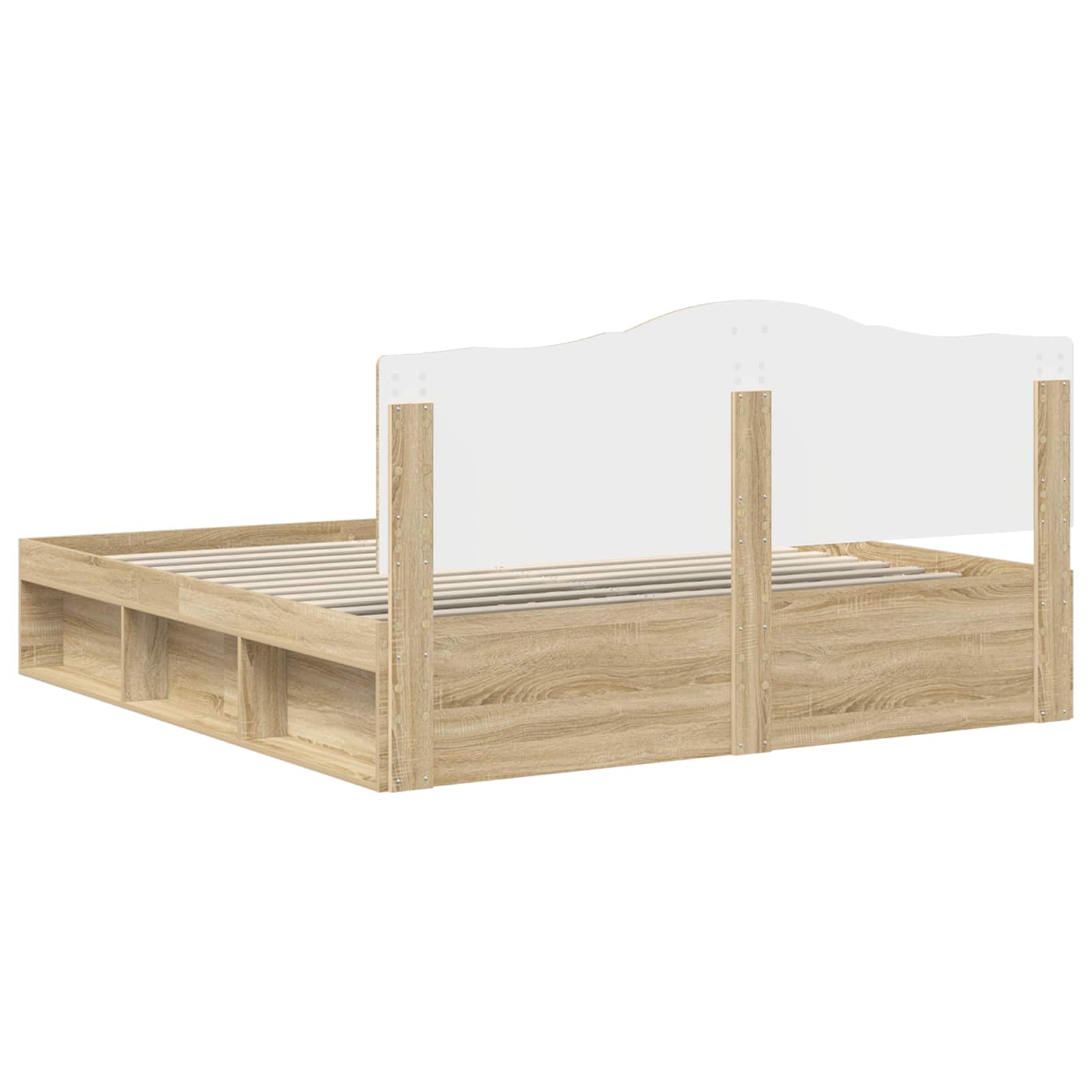 Bettrahmen Sonoma 200 x 200 cm Massives Kiefernholz