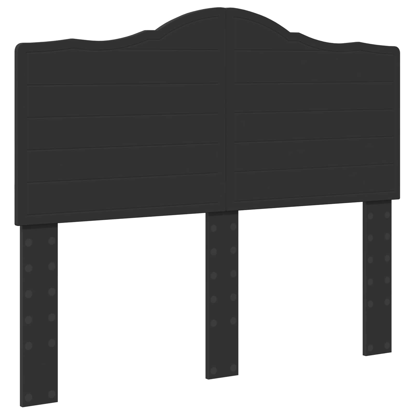 Bettrahmen Schwarz 120 x 200 cm Massives Kiefernholz