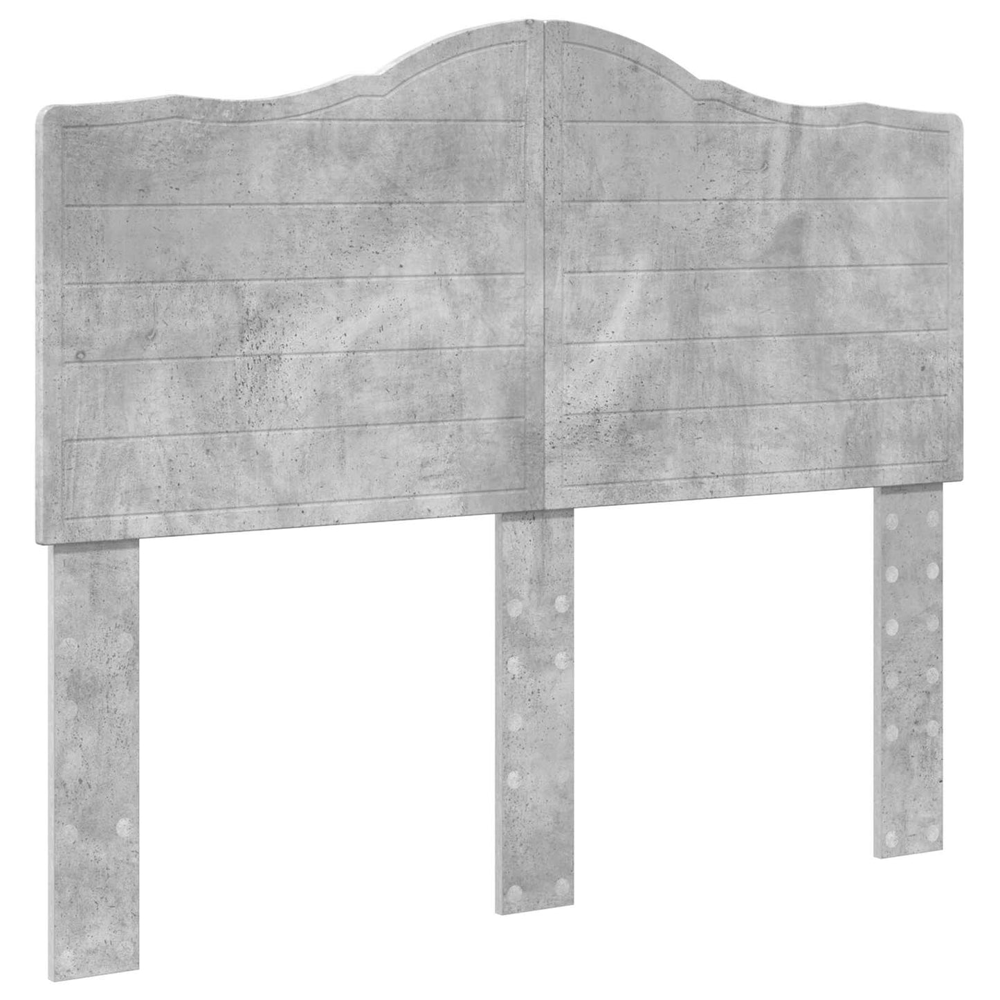 Bettrahmen mit Kopfteil Beton 120 x 190 cm Massives Kiefernholz