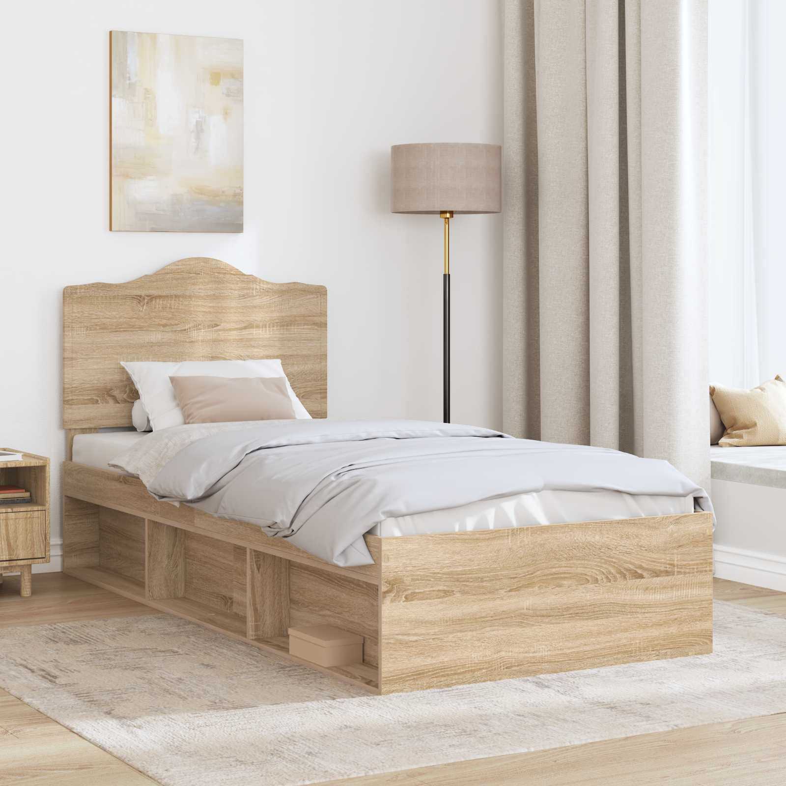 Bettrahmen Sonoma 100 x 200 cm Massives Kiefernholz