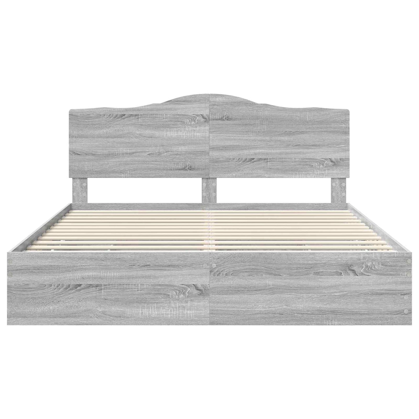 Bettrahmen Graues Sonoma 180 x 200 cm Ingenieurs Holz