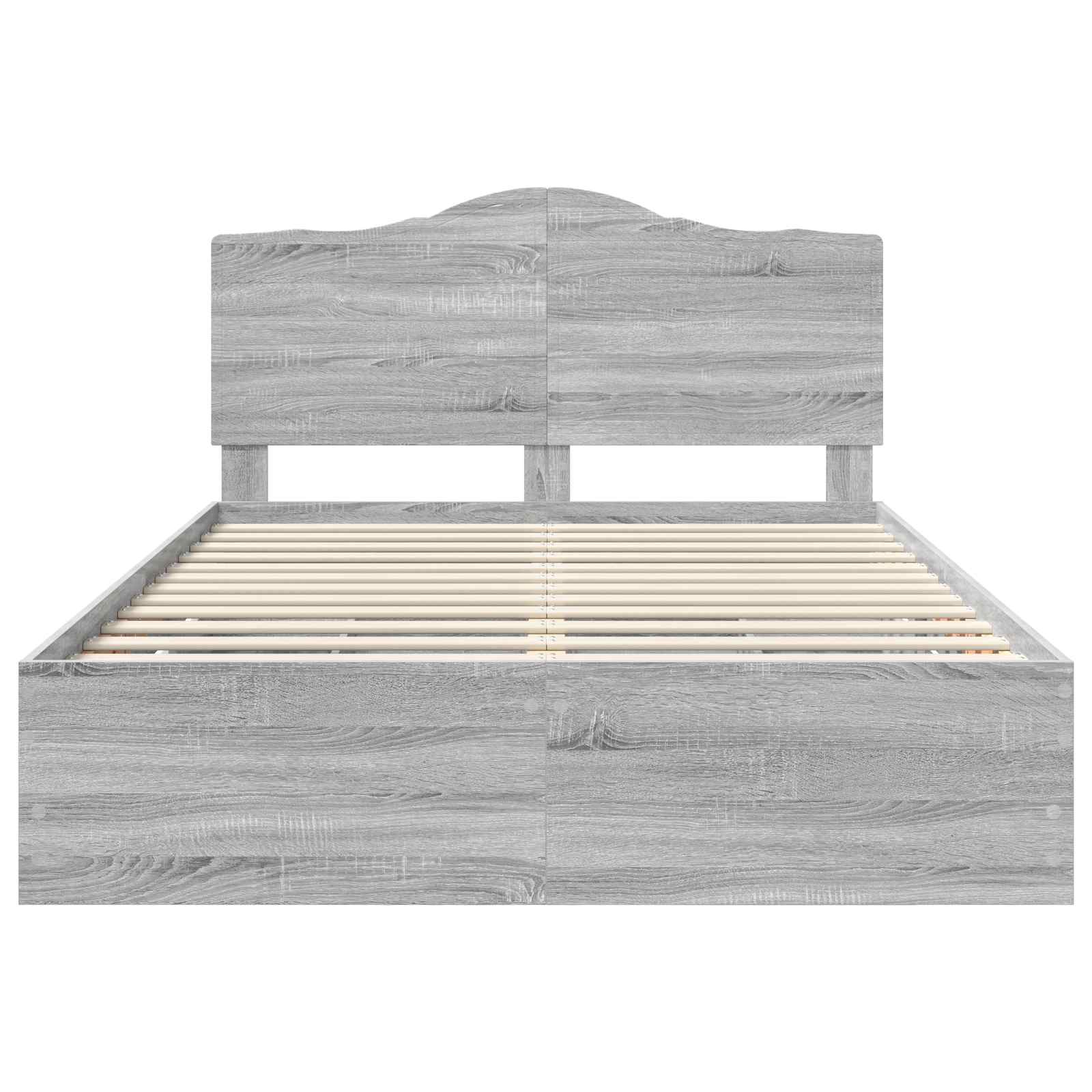 Bettrahmen Graues Sonoma 160 x 200 cm Ingenieurs Holz