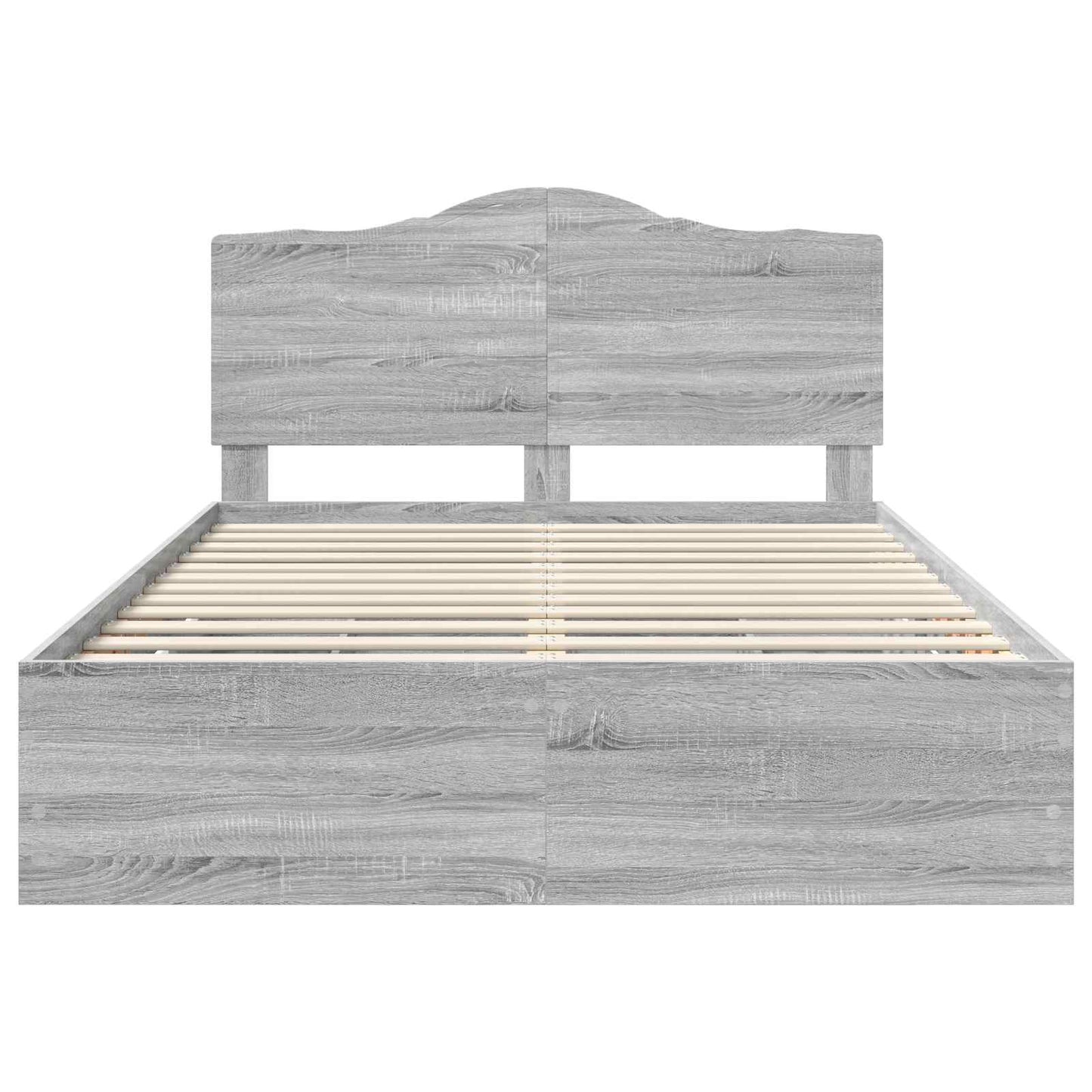 Bettrahmen Graues Sonoma 140 x 200 cm Ingenieurs Holz