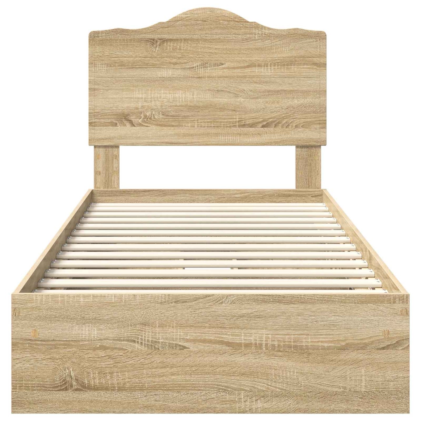 Aufbewahrungsbett Sonoma-Eiche 70 x 190 cm Holzwerkstoff