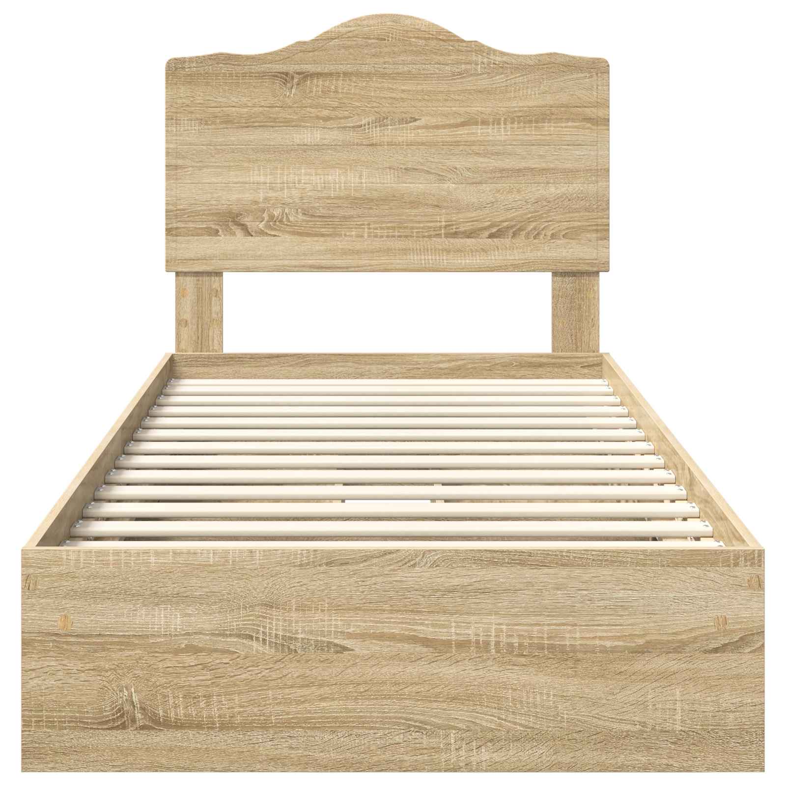 Aufbewahrungsbett Sonoma-Eiche 70 x 190 cm Holzwerkstoff