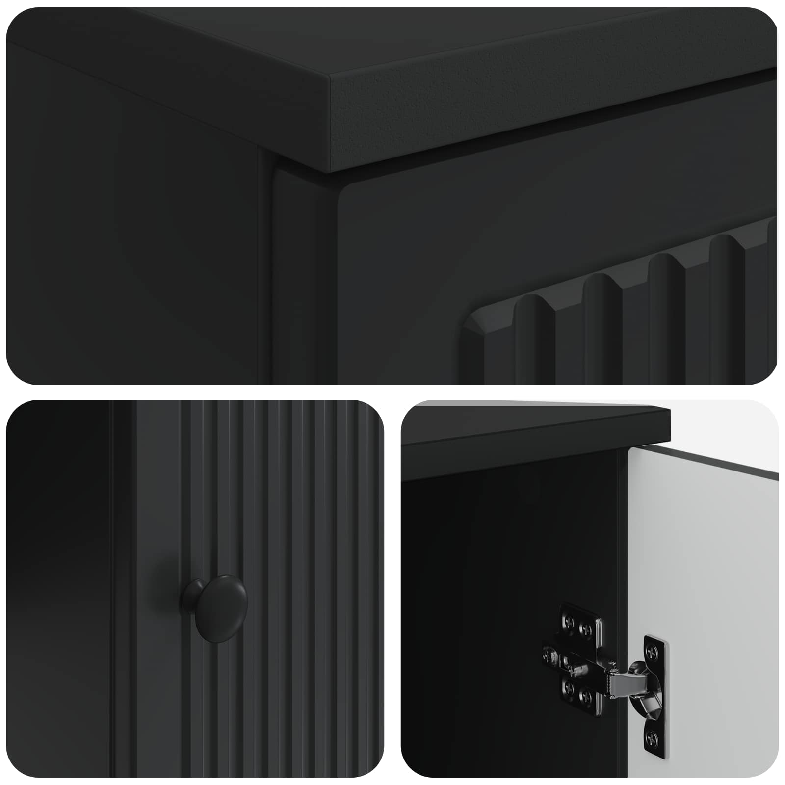 Schreibtisch Schwarz Holzwerkstoff 142,5 x 50 x 75 cm