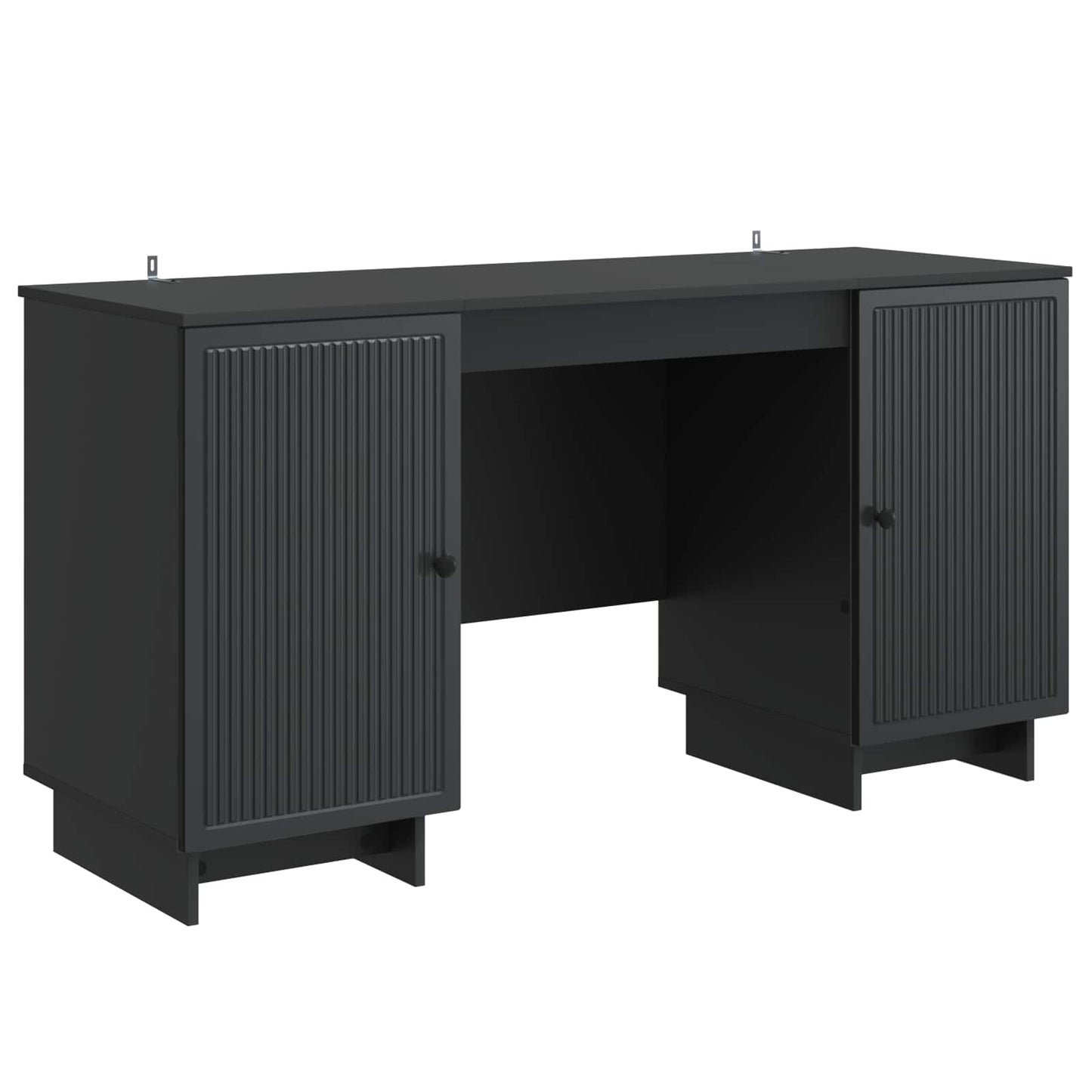 Schreibtisch Schwarz Holzwerkstoff 142,5 x 50 x 75 cm