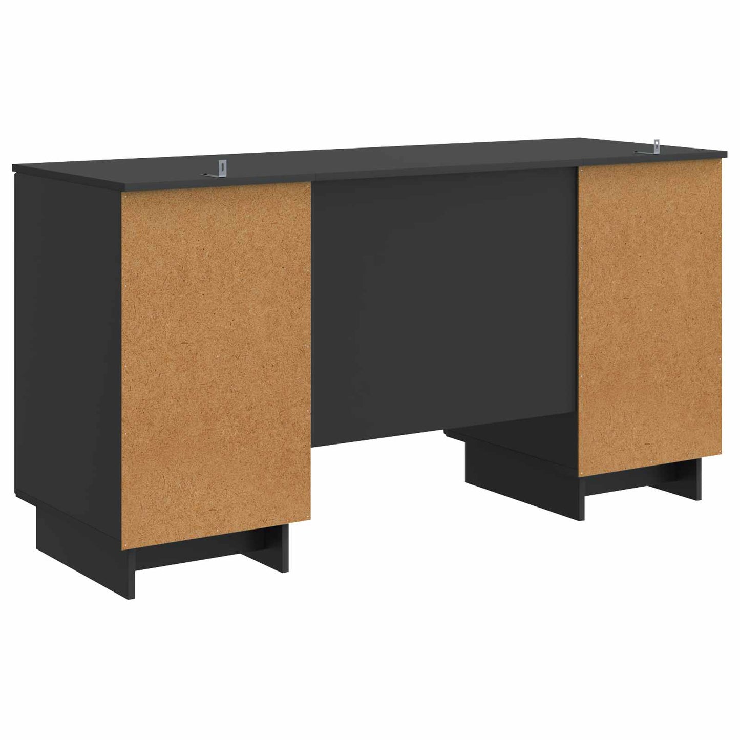 Schreibtisch Schwarz Holzwerkstoff 142,5 x 50 x 75 cm