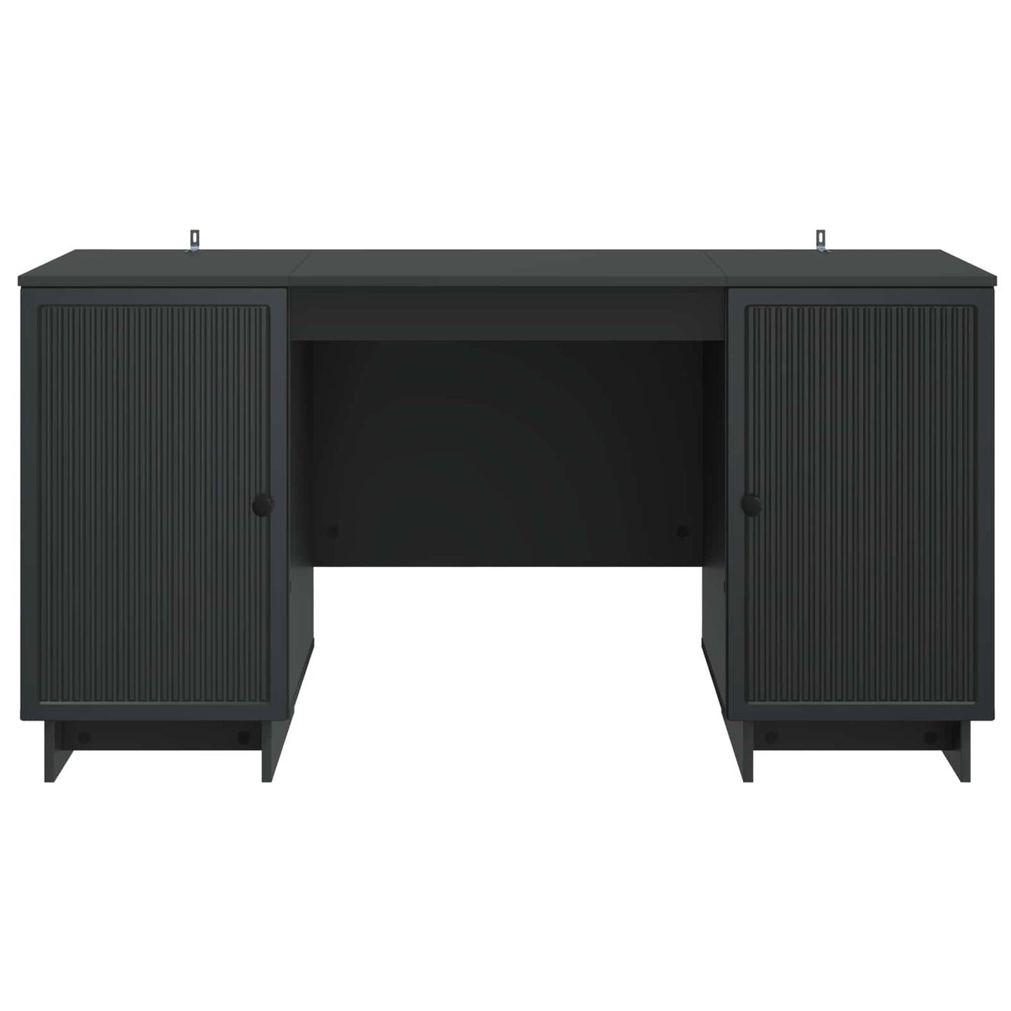 Schreibtisch Schwarz Holzwerkstoff 142,5 x 50 x 75 cm