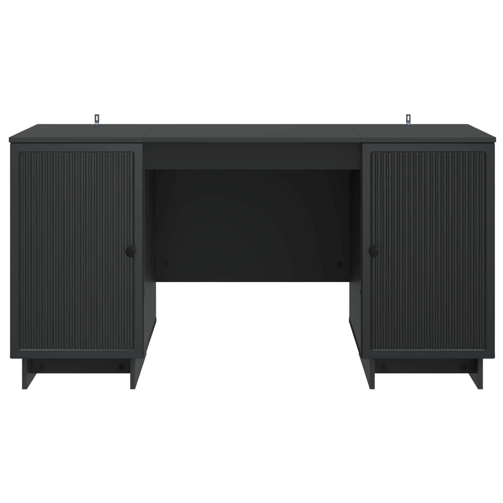 Schreibtisch Schwarz Holzwerkstoff 142,5 x 50 x 75 cm