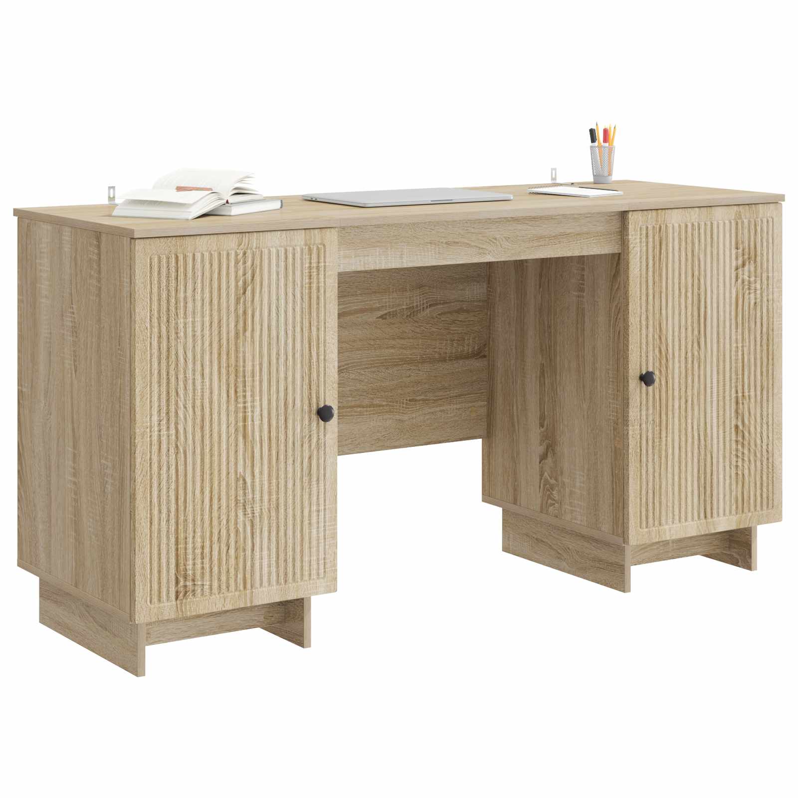 Schreibtisch Sonoma-Eiche Holzwerkstoff 142,5 x 50 x 75 cm