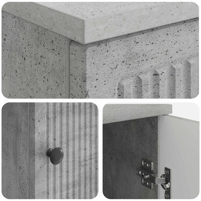 Schreibtisch Betongrau Holzwerkstoff 142,5 x 50 x 75 cm