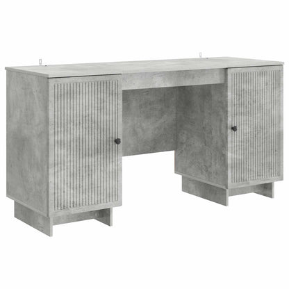 Schreibtisch Betongrau Holzwerkstoff 142,5 x 50 x 75 cm