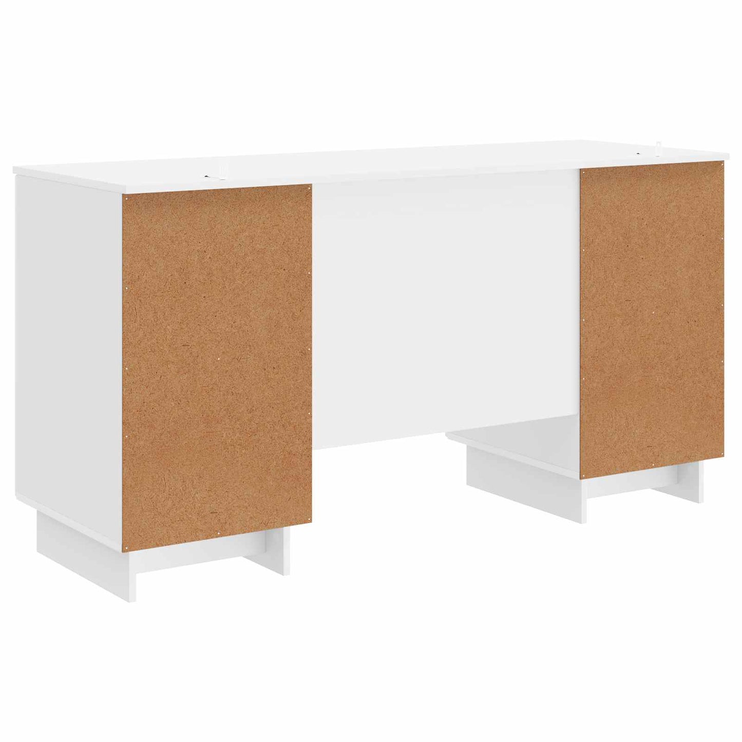 Schreibtisch Hochglanz Weiß Holzwerkstoff 142,5 x 50 x 75 cm