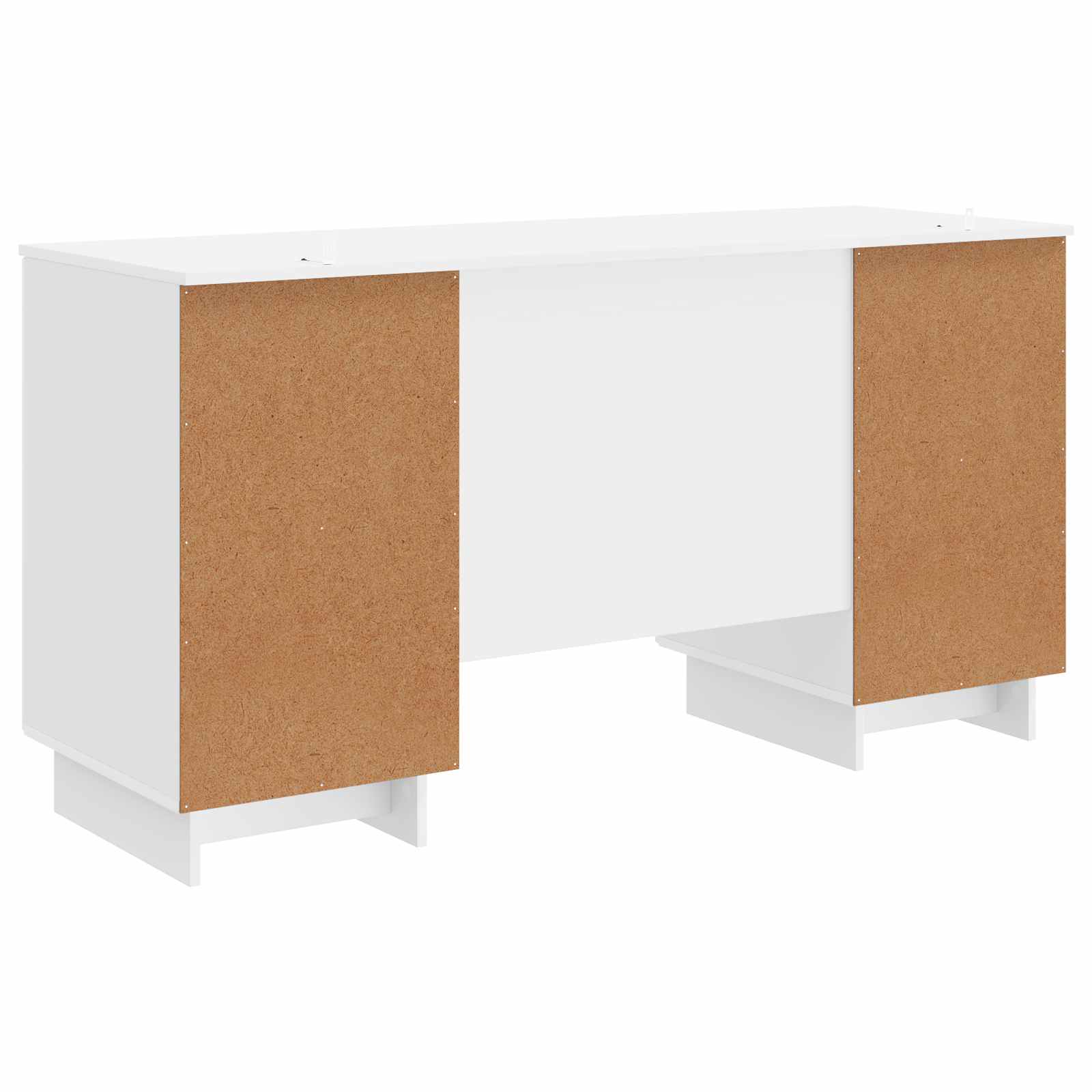 Schreibtisch Hochglanz Weiß Holzwerkstoff 142,5 x 50 x 75 cm
