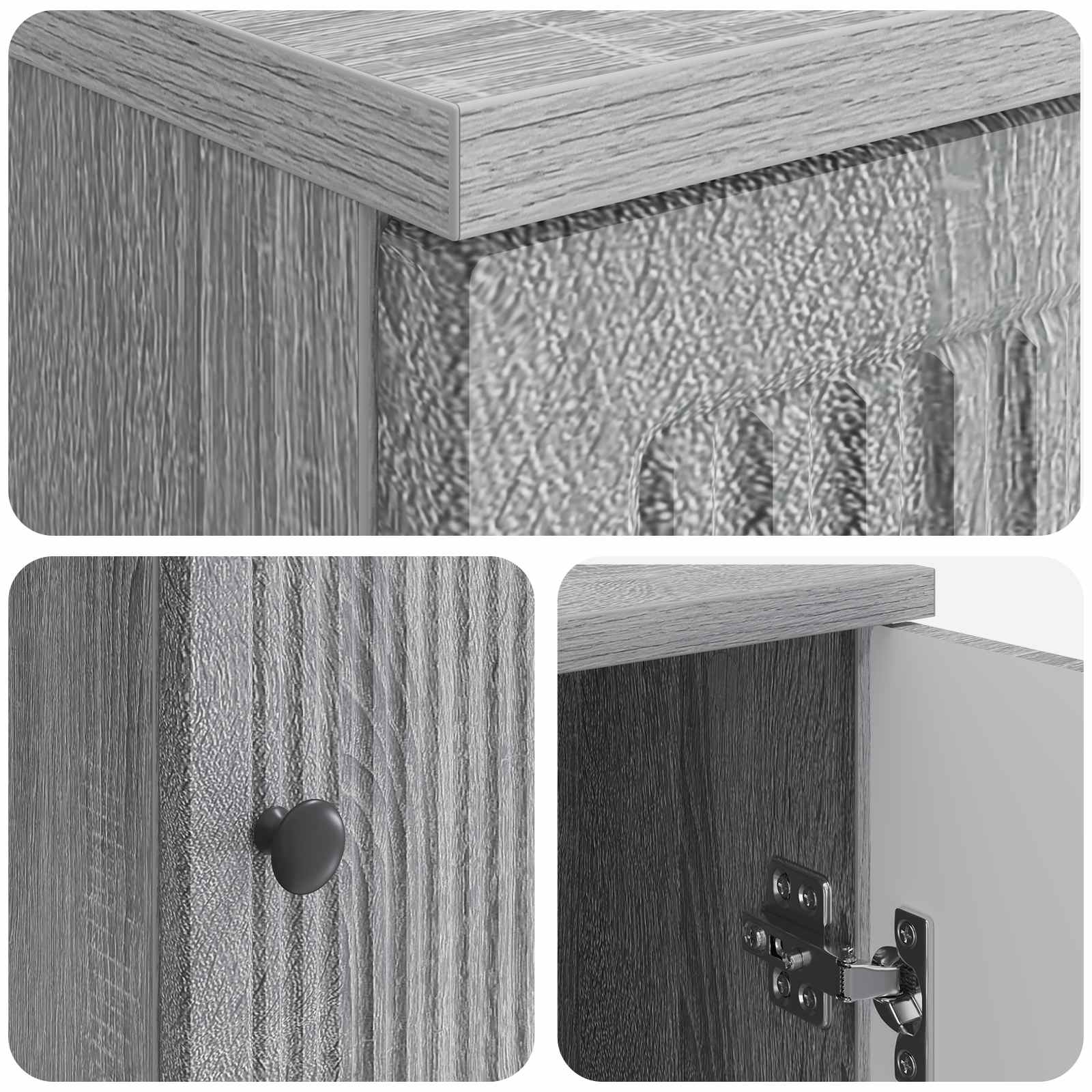 Schreibtisch Grau Sonoma Holzwerkstoff 142,5 x 50 x 75 cm