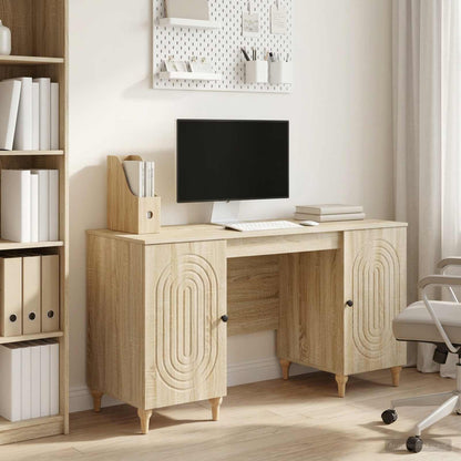 Schreibtisch Sonoma-Eiche 142,5 x 50 x 75 cm Holzwerkstoff