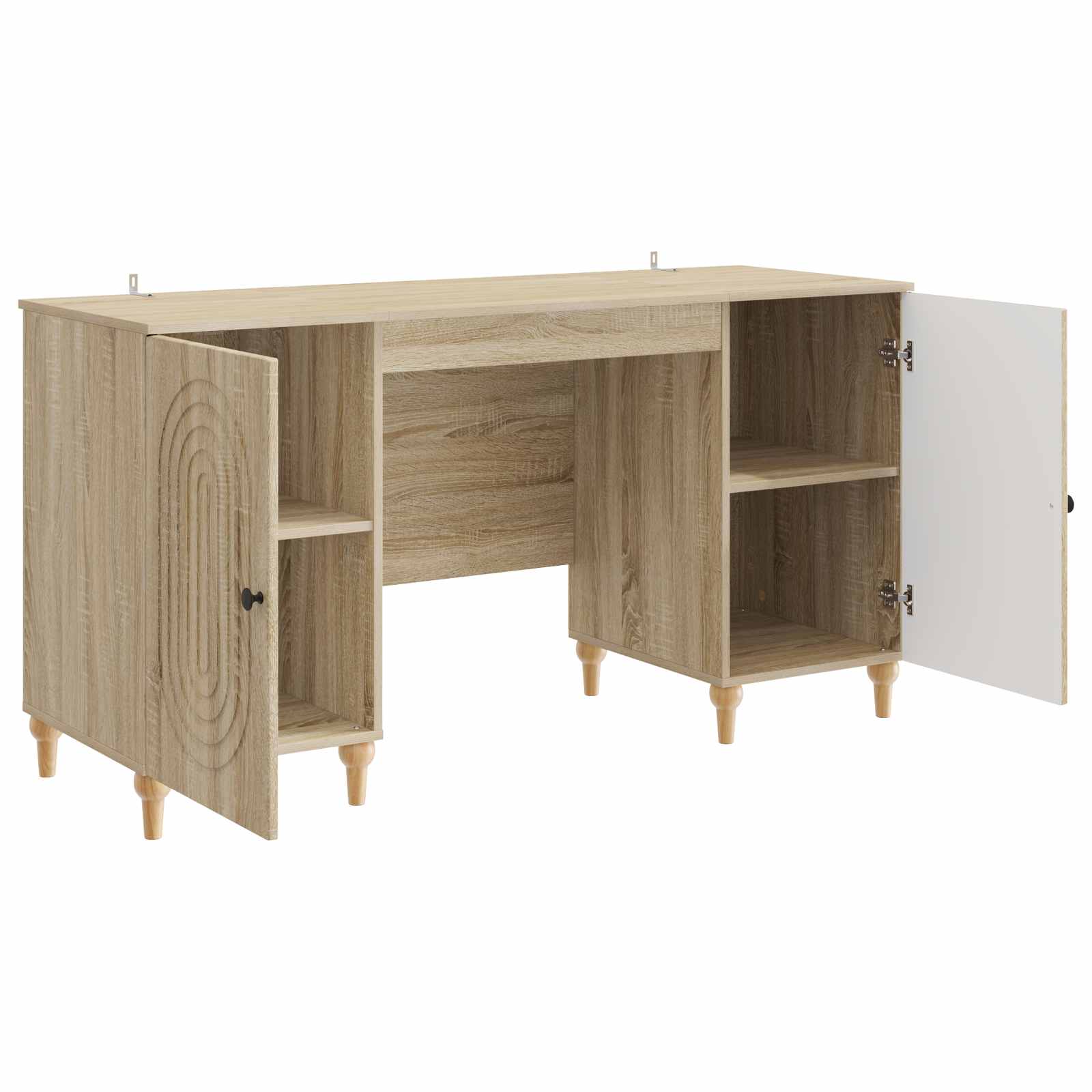Schreibtisch mit Regal Sonoma 142,5 x 50 x 75 cm Holzwerkstoff