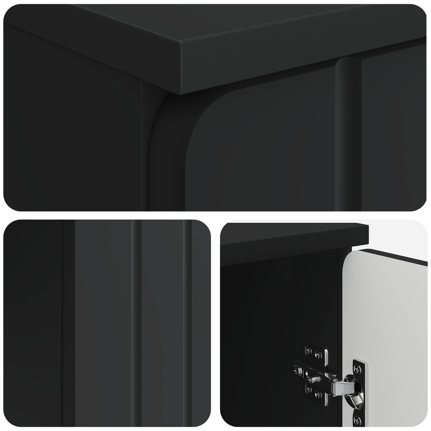 Schreibtisch mit Regal Schwarz 142,5 x 50 x 75 cm Holzwerkstoff