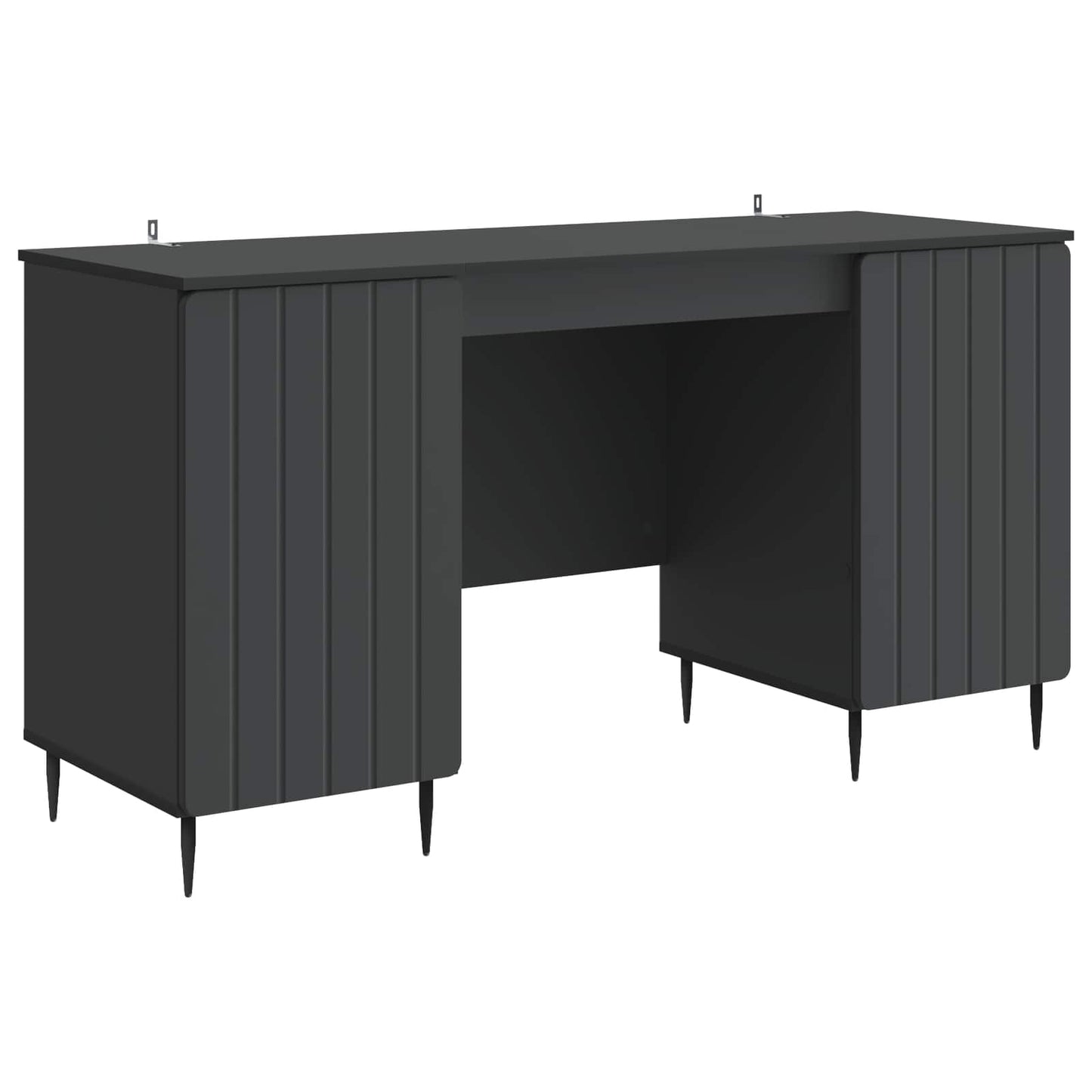 Schreibtisch mit Regal Schwarz 142,5 x 50 x 75 cm Holzwerkstoff