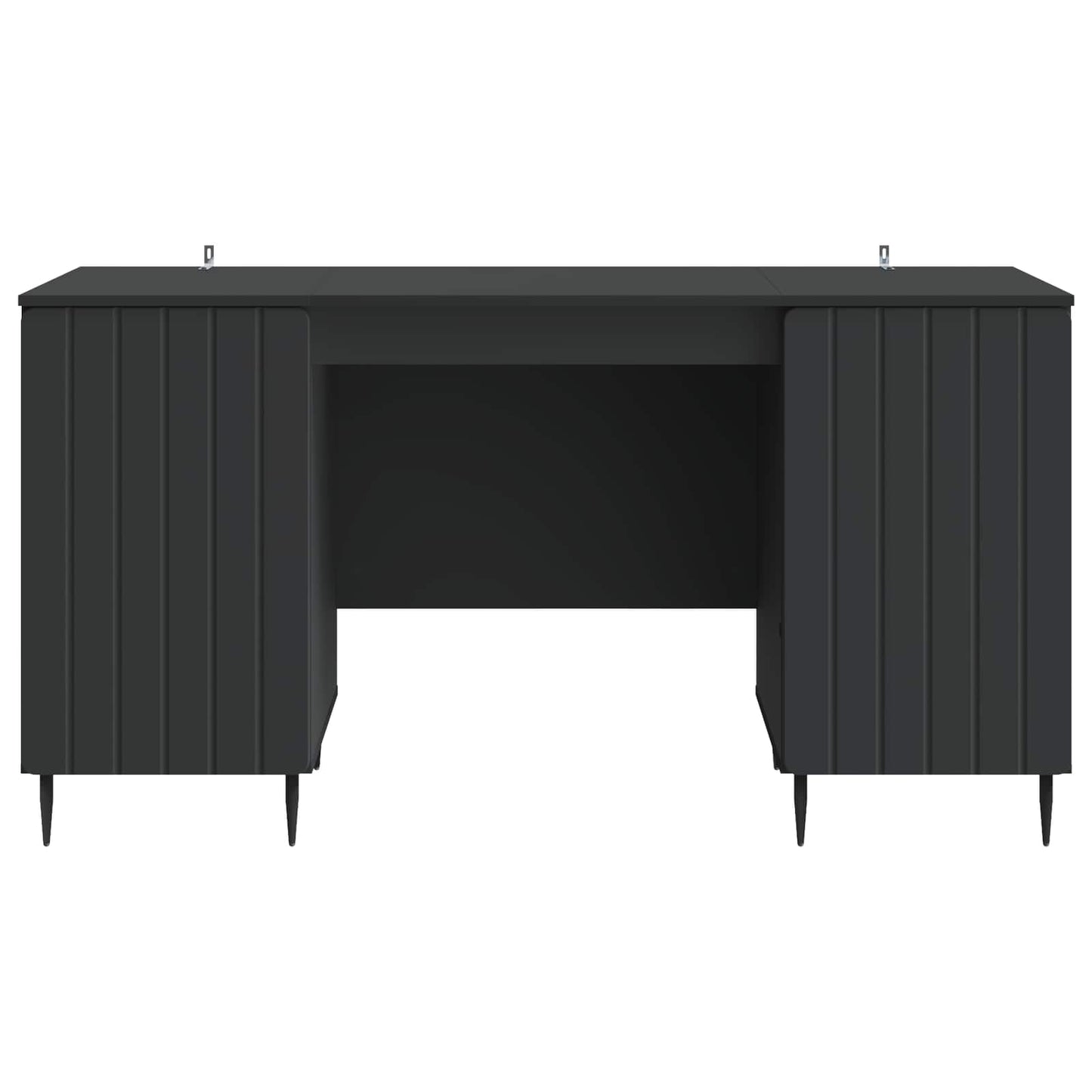 Schreibtisch mit Regal Schwarz 142,5 x 50 x 75 cm Holzwerkstoff