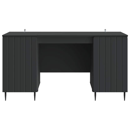 Schreibtisch mit Regal Schwarz 142,5 x 50 x 75 cm Holzwerkstoff