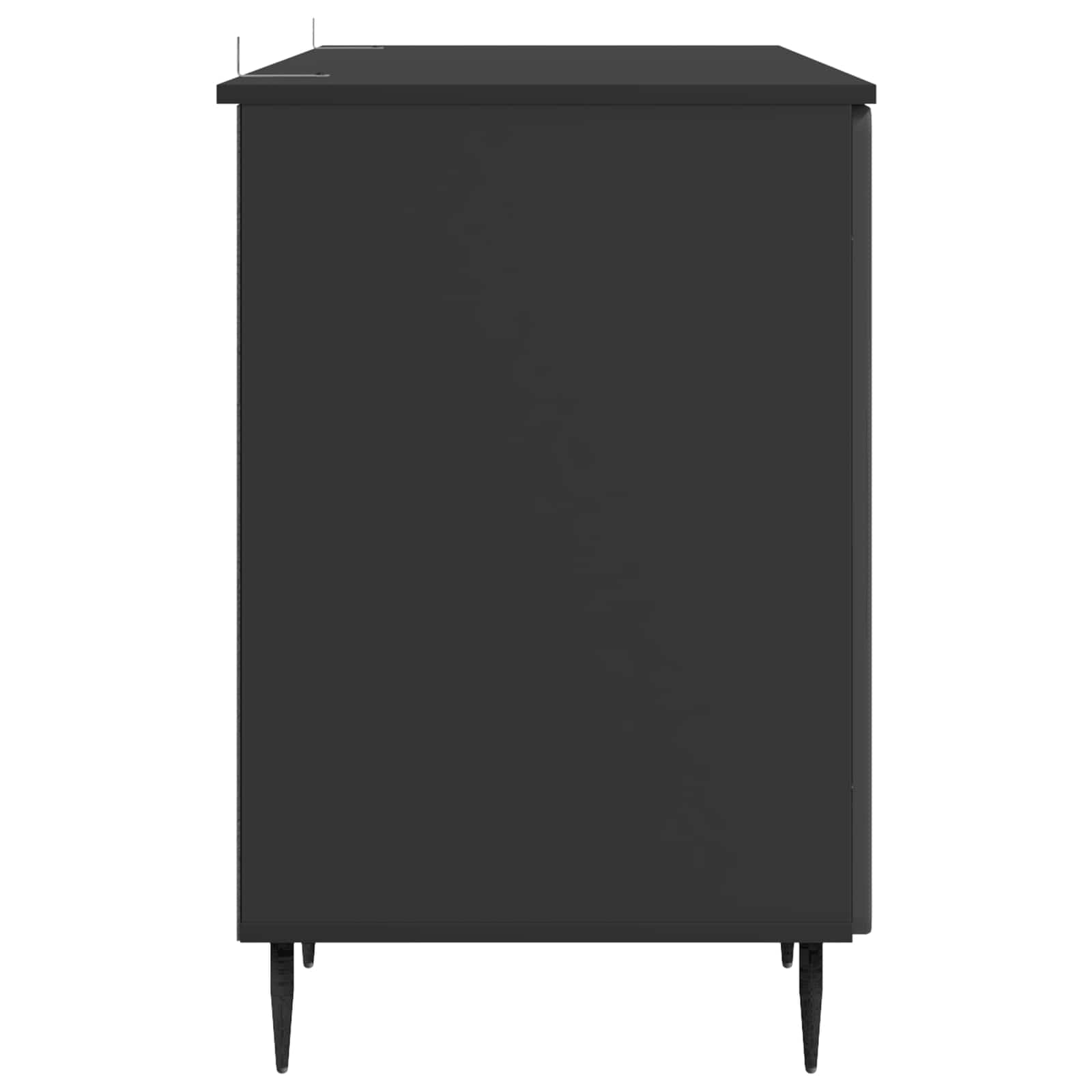 Schreibtisch mit Regal Schwarz 142,5 x 50 x 75 cm Holzwerkstoff