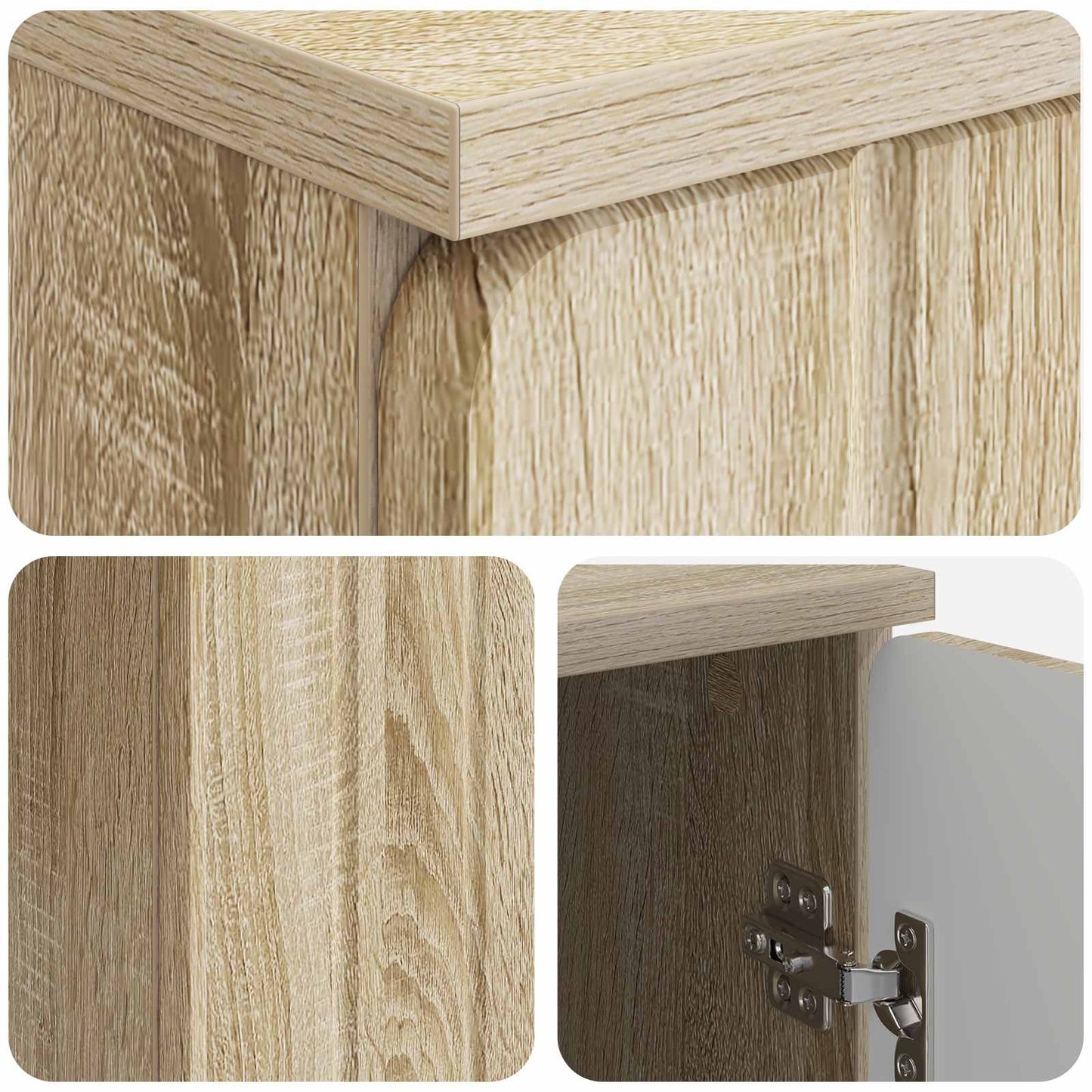 Schreibtisch Sonoma-Eiche 142,5 x 50 x 75 cm Holzwerkstoff