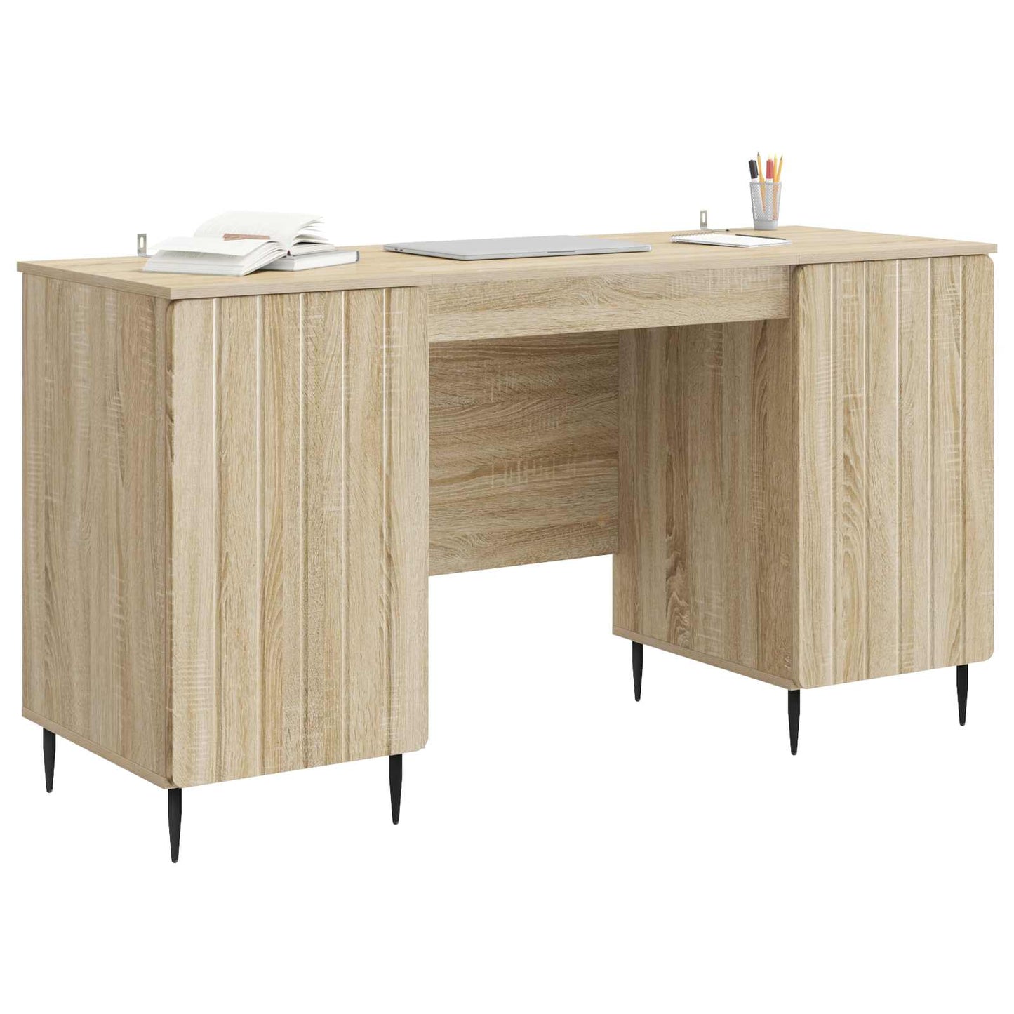 Schreibtisch Sonoma-Eiche 142,5 x 50 x 75 cm Holzwerkstoff
