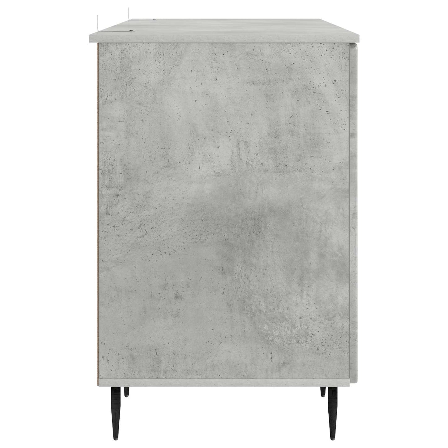Schreibtisch mit Tür Betongrau 142,5 x 50 x 75 cm Holzwerkstoff