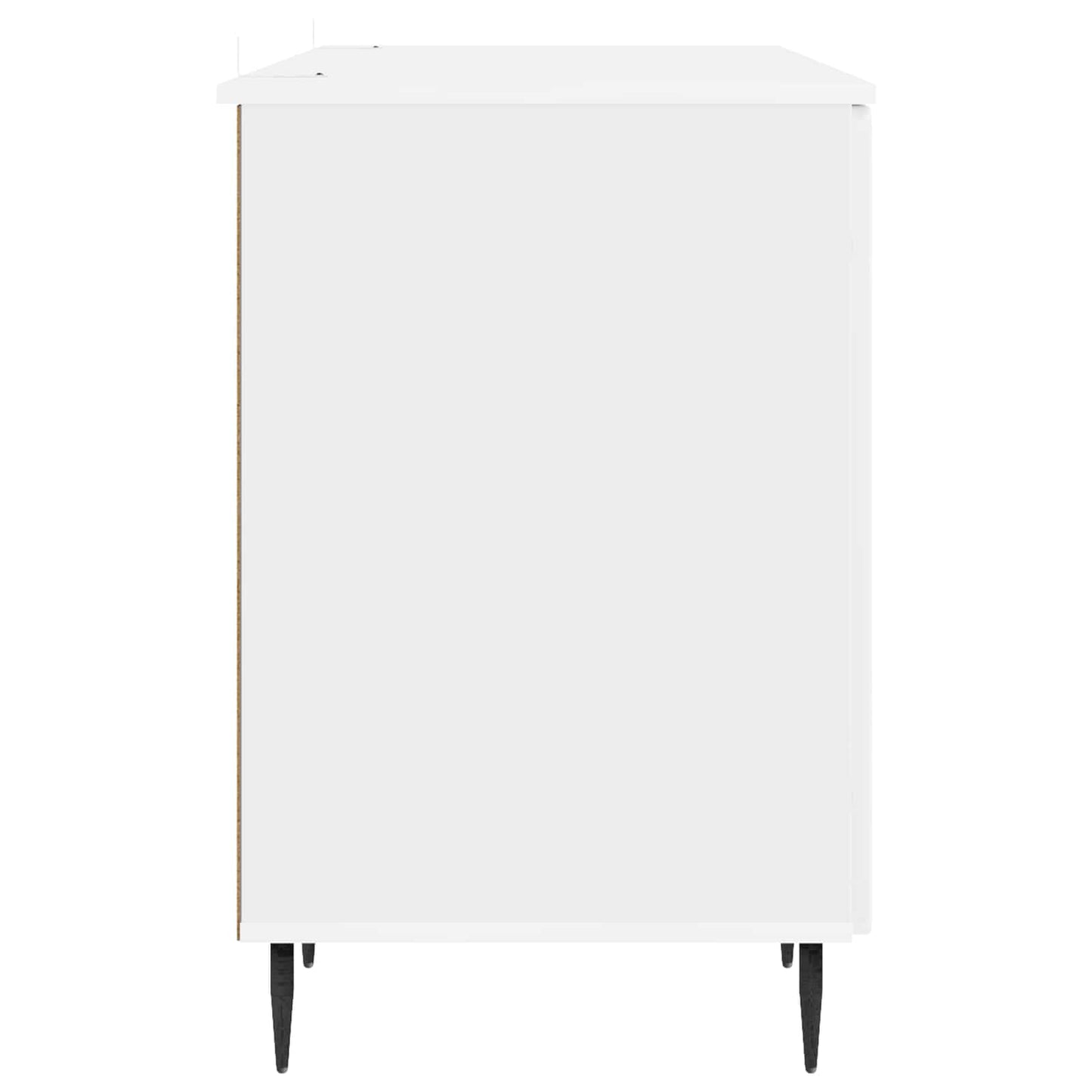 Schreibtisch Hochglanz Weiß 142,5 x 50 x 75 cm Holzwerkstoff
