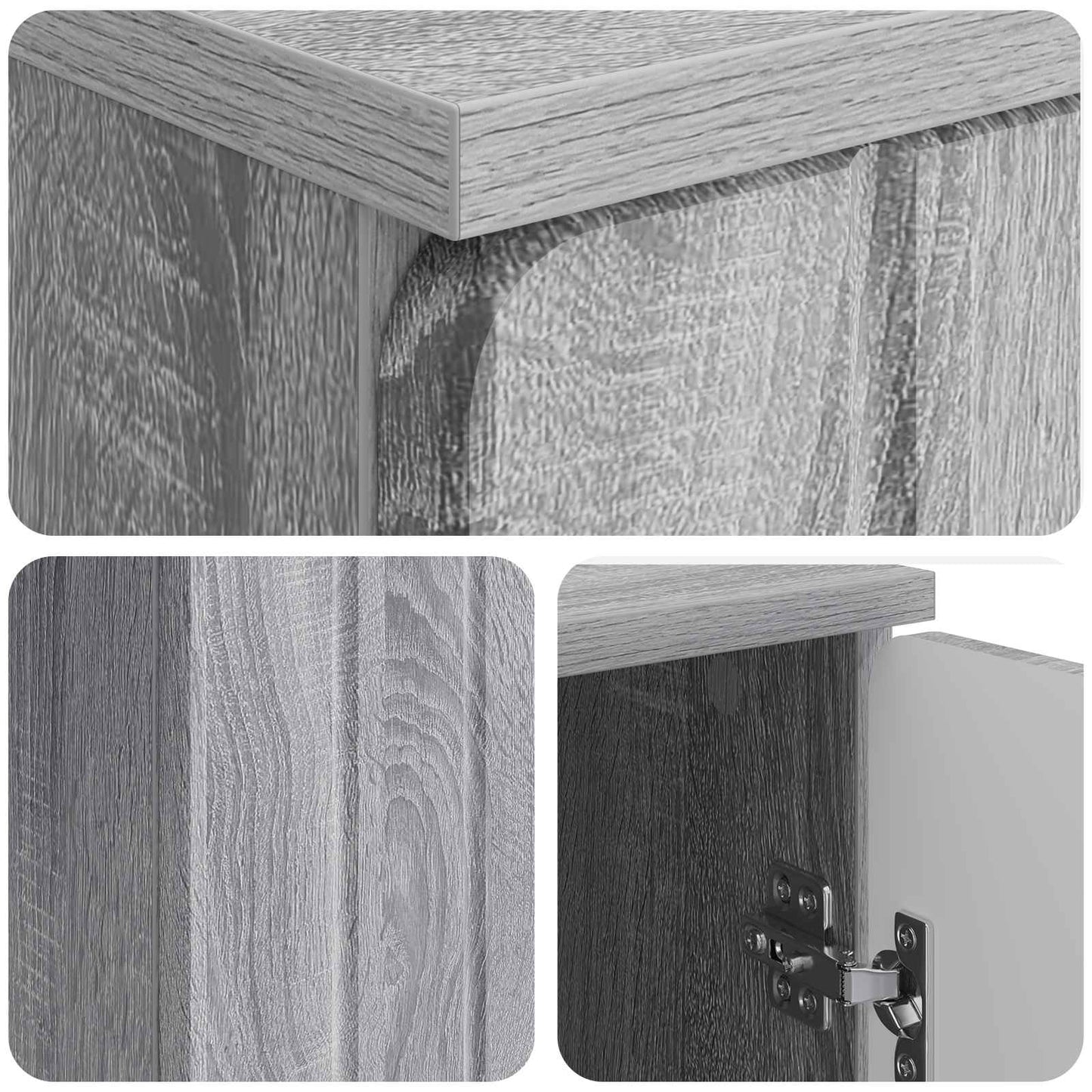 Schreibtisch Graues Sonoma 142,5 x 50 x 75 cm Holzwerkstoff