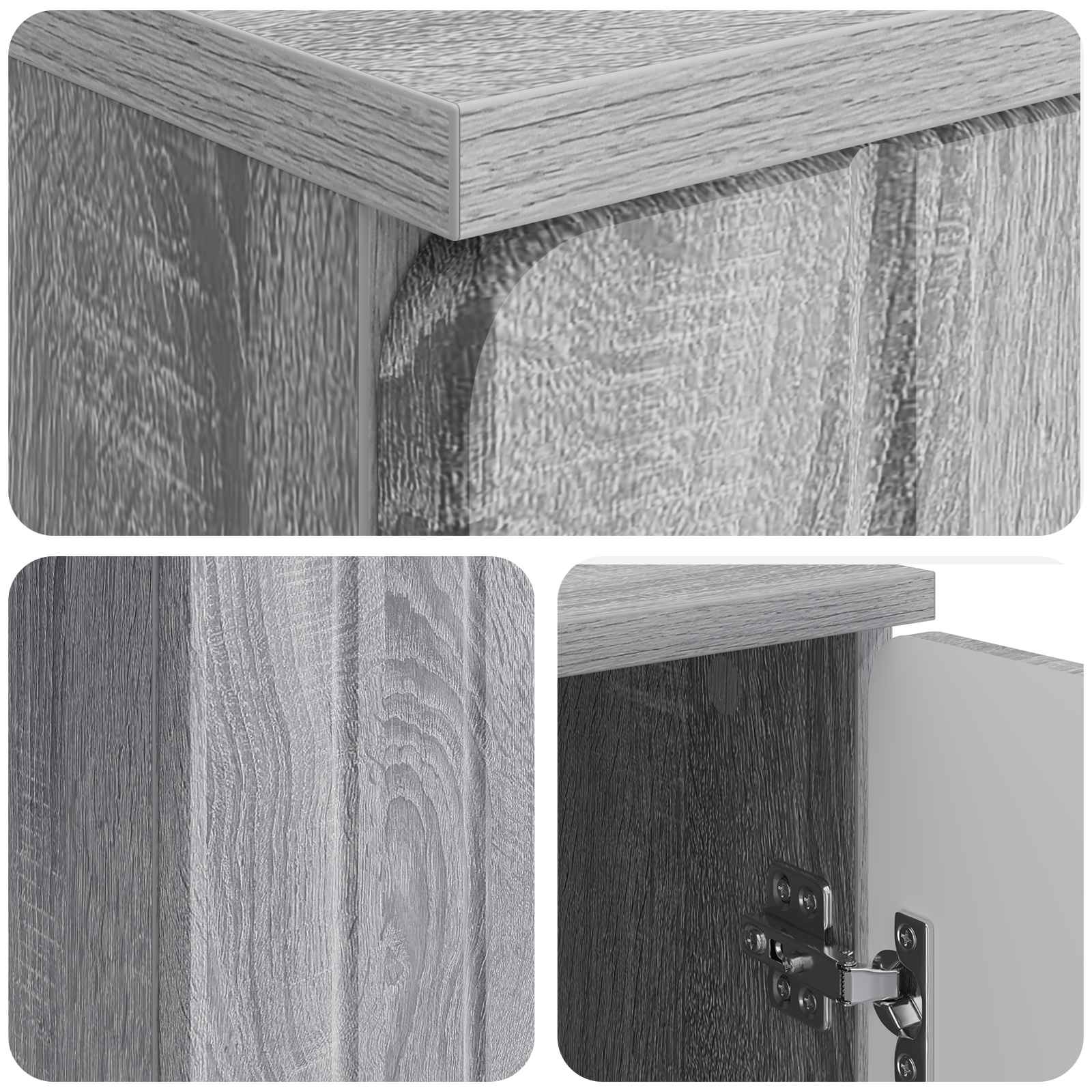 Schreibtisch Graues Sonoma 142,5 x 50 x 75 cm Holzwerkstoff