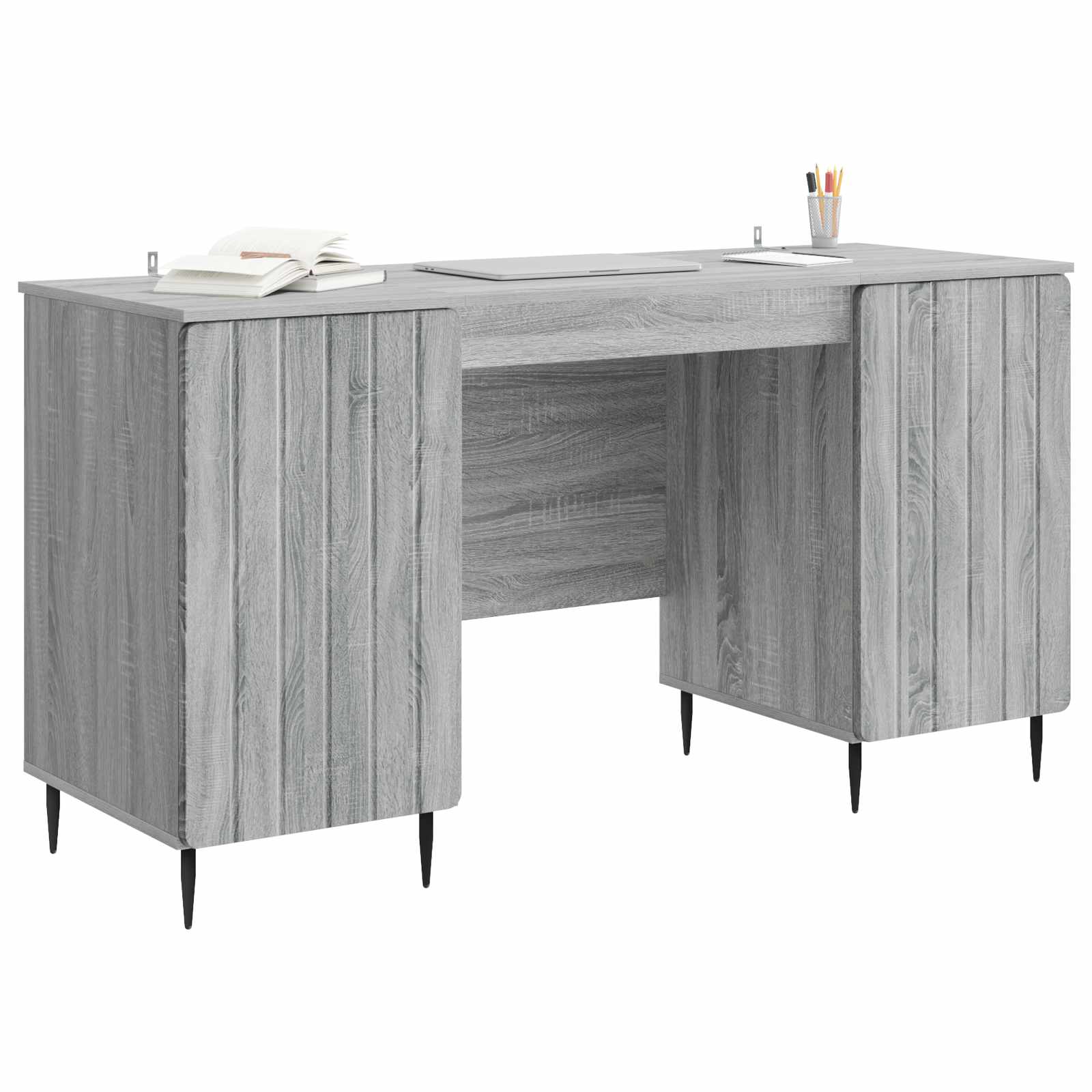 Schreibtisch Graues Sonoma 142,5 x 50 x 75 cm Holzwerkstoff