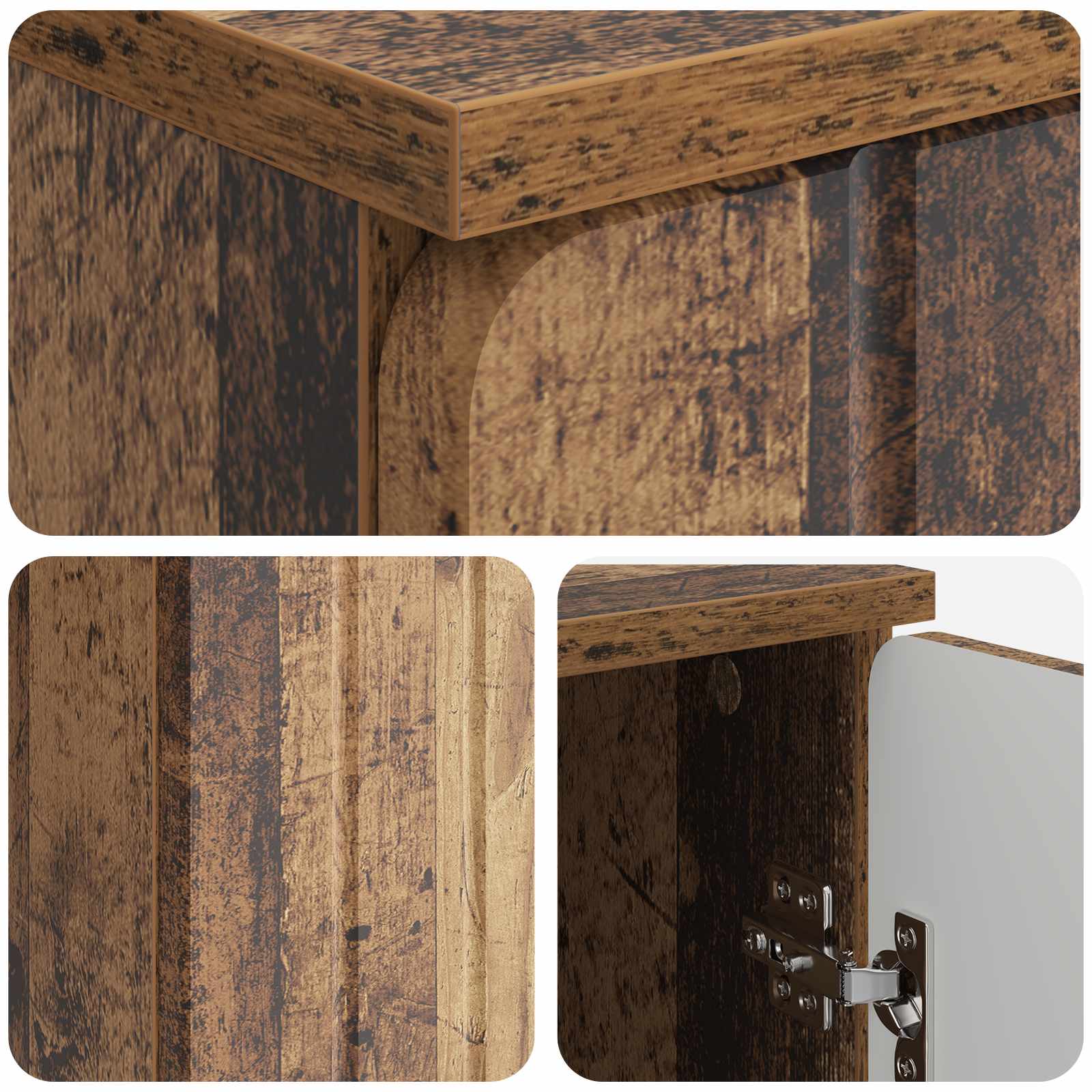 Schreibtisch mit Regal Altholz 142,5 x 50 x 75 cm Holzwerkstoff