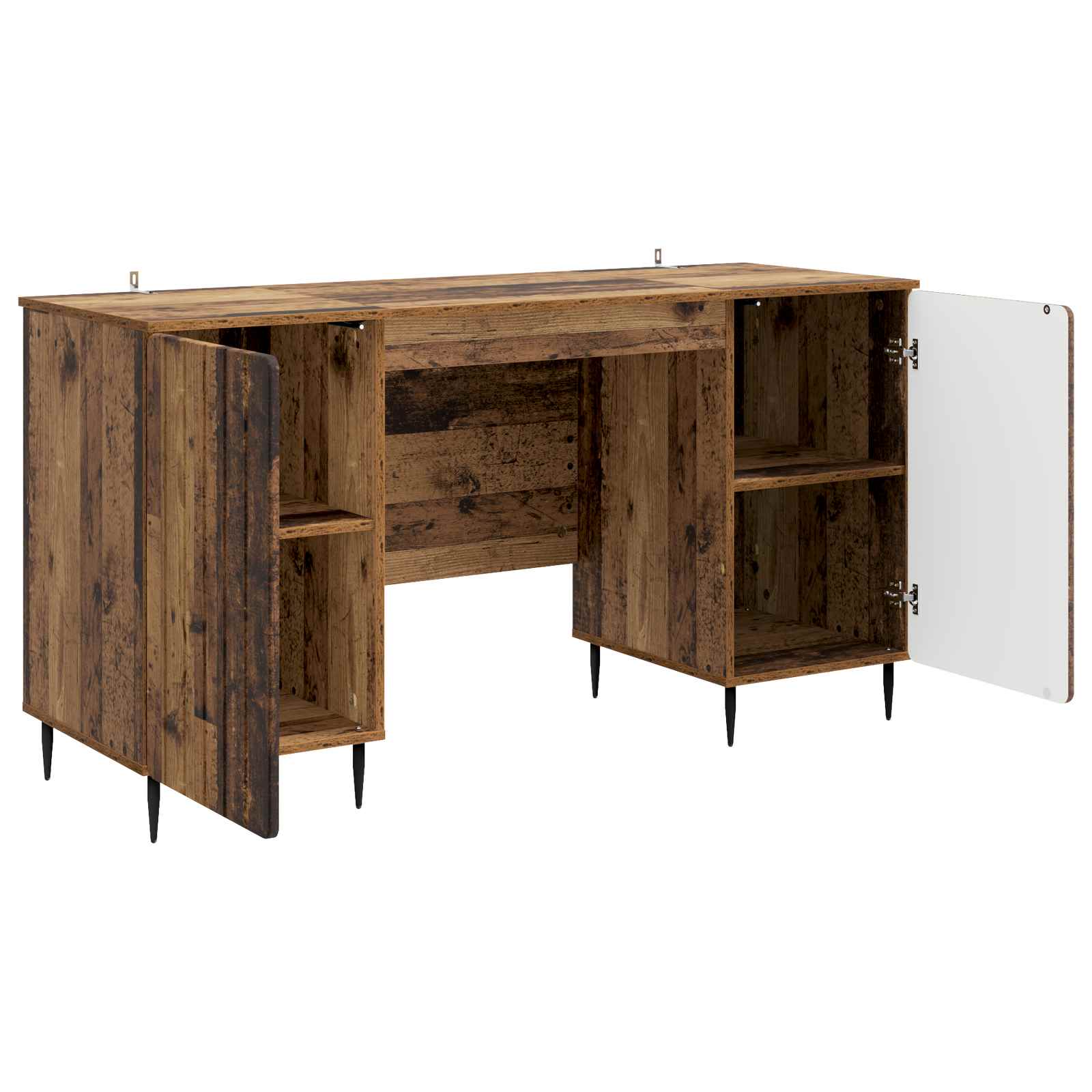 Schreibtisch mit Regal Altholz 142,5 x 50 x 75 cm Holzwerkstoff