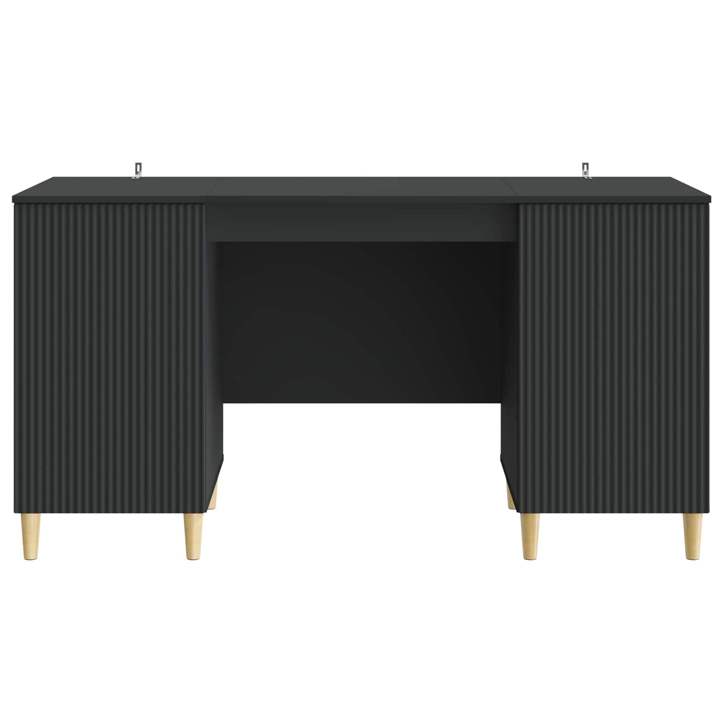 Schreibtisch mit Regal Schwarz 142,5 x 50 x 75 cm Holzwerkstoff