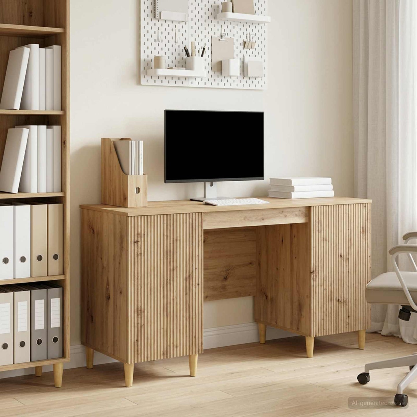 Schreibtisch Artisan-Eiche Holzwerkstoff 142,5 x 50 x 75 cm