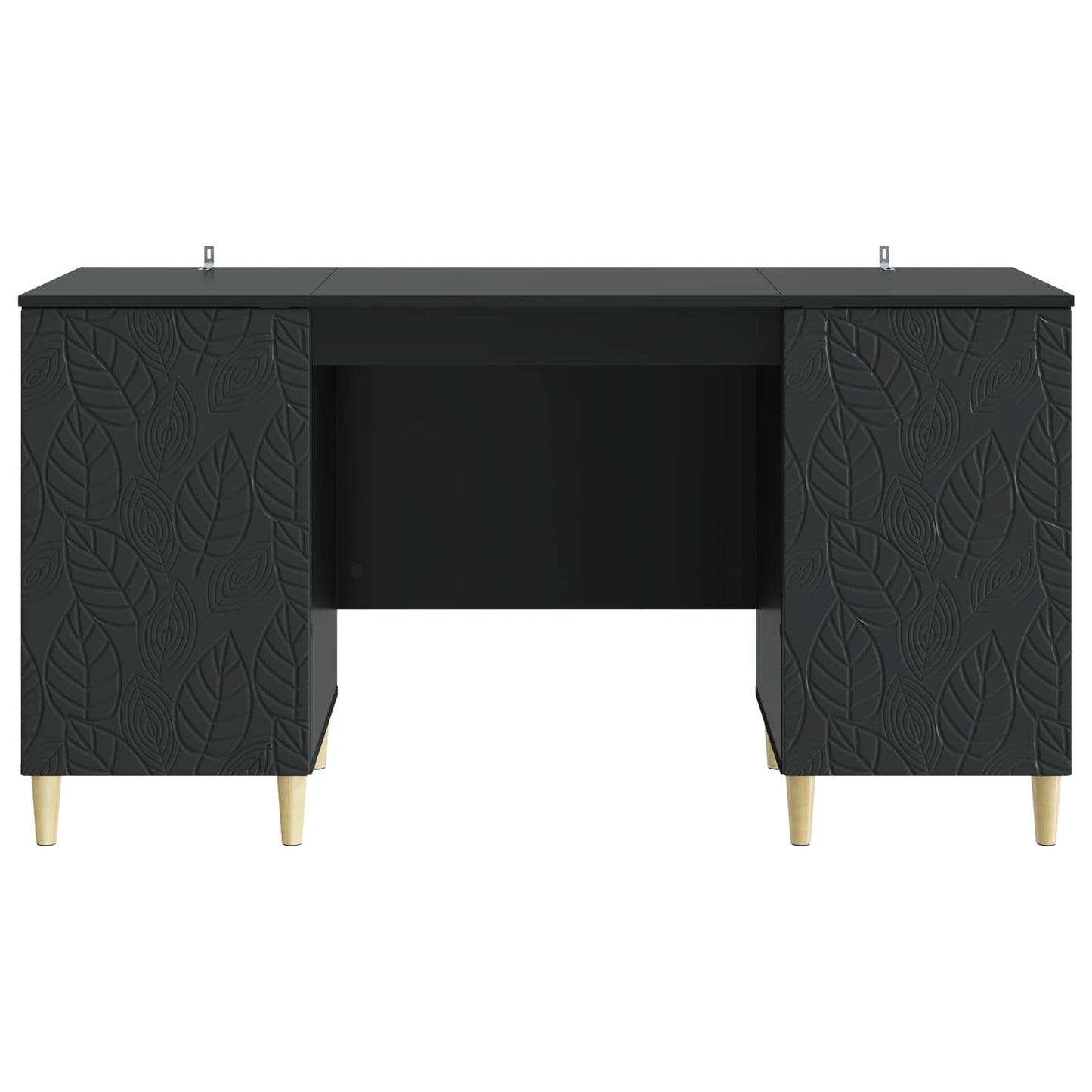 Schreibtisch Schwarz Holzwerkstoff 142,5 x 50 x 75 cm
