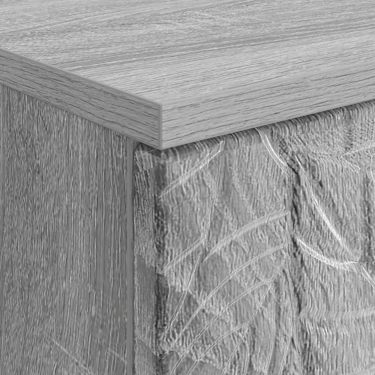 Schreibtisch Grau Sonoma Holzwerkstoff 142,5 x 50 x 75 cm