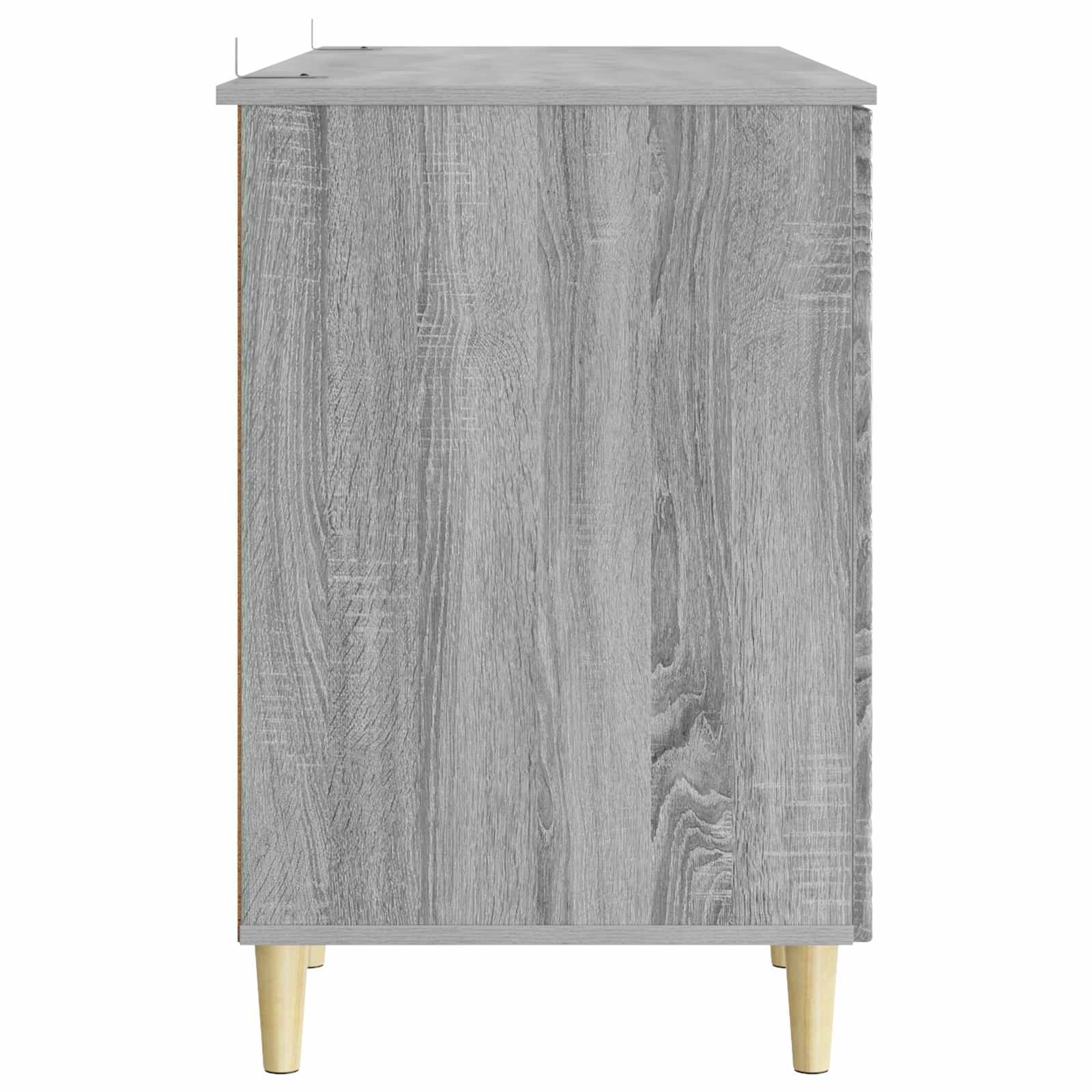 Schreibtisch Grau Sonoma Holzwerkstoff 142,5 x 50 x 75 cm