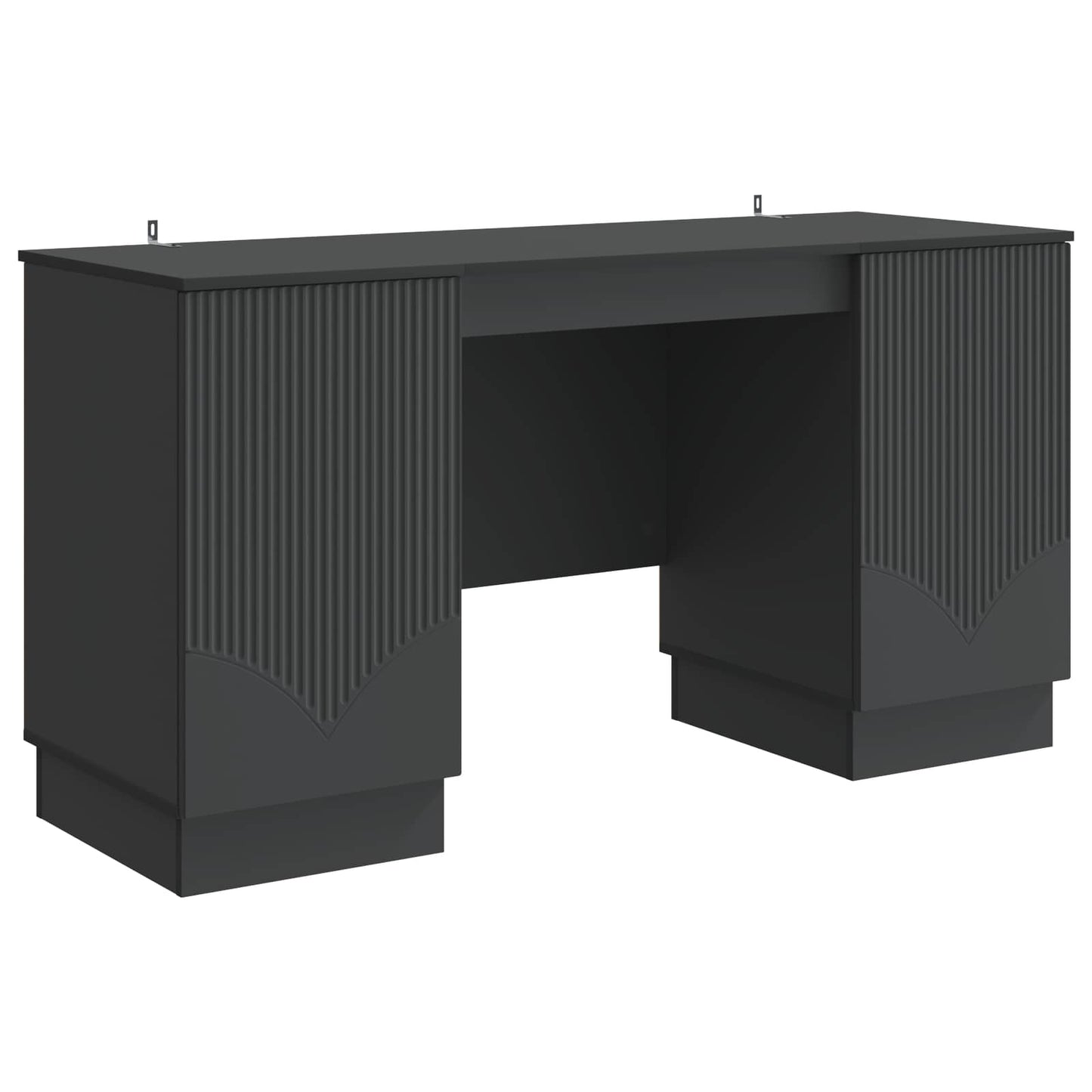 Schreibtisch mit Regal Schwarz 142,5 x 50 x 75 cm Holzwerkstoff