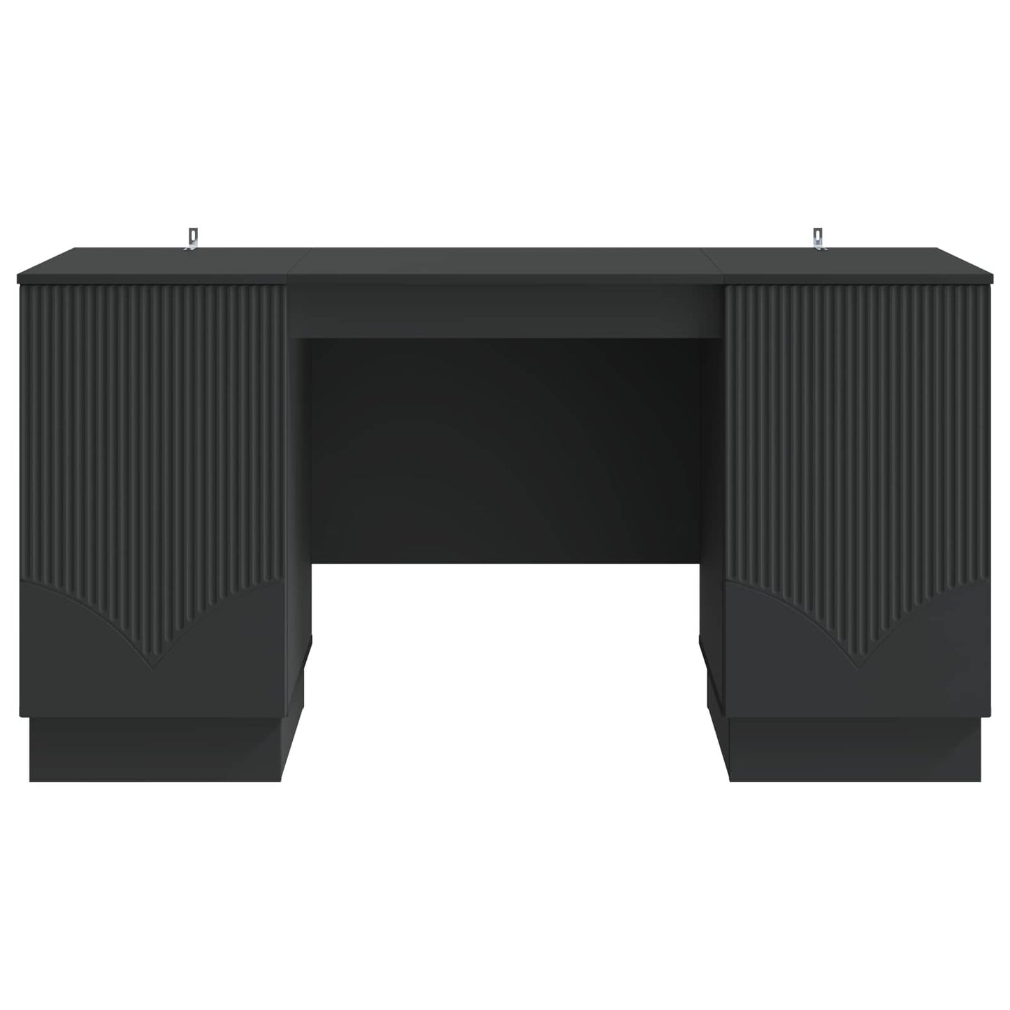 Schreibtisch mit Regal Schwarz 142,5 x 50 x 75 cm Holzwerkstoff