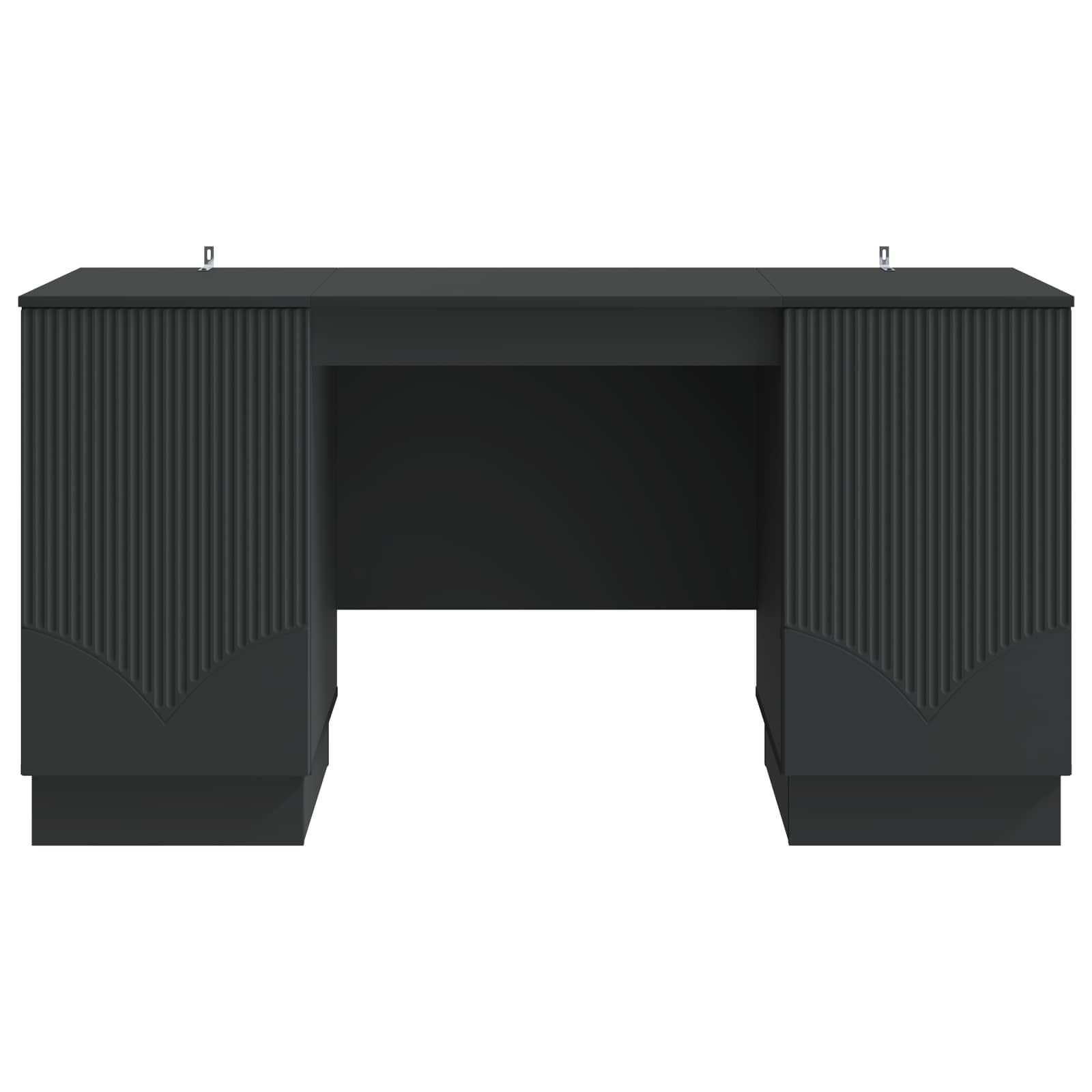 Schreibtisch mit Regal Schwarz 142,5 x 50 x 75 cm Holzwerkstoff