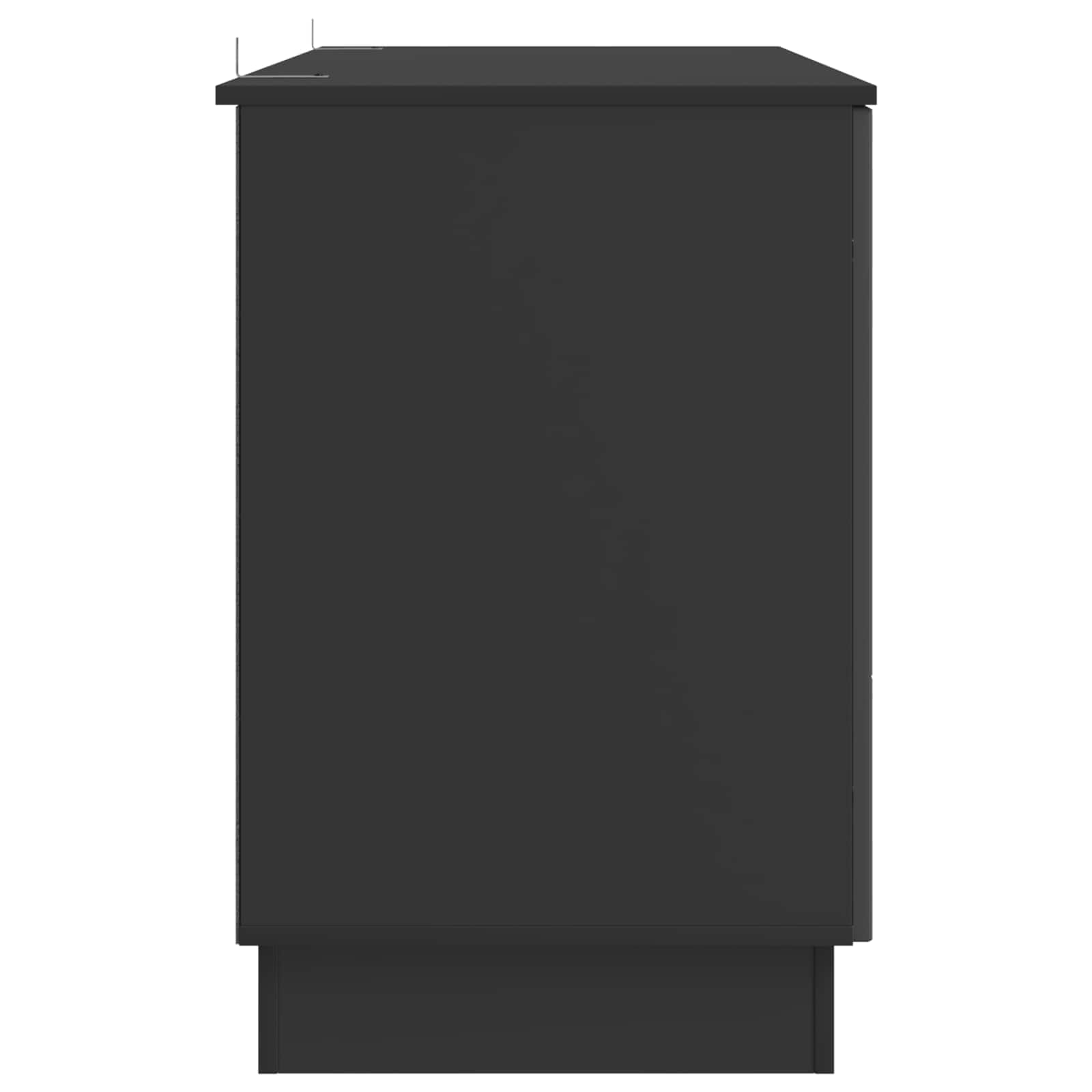 Schreibtisch mit Regal Schwarz 142,5 x 50 x 75 cm Holzwerkstoff