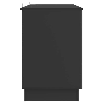 Schreibtisch mit Regal Schwarz 142,5 x 50 x 75 cm Holzwerkstoff
