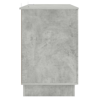 Schreibtisch mit Tür Betongrau 142,5 x 50 x 75 cm Holzwerkstoff
