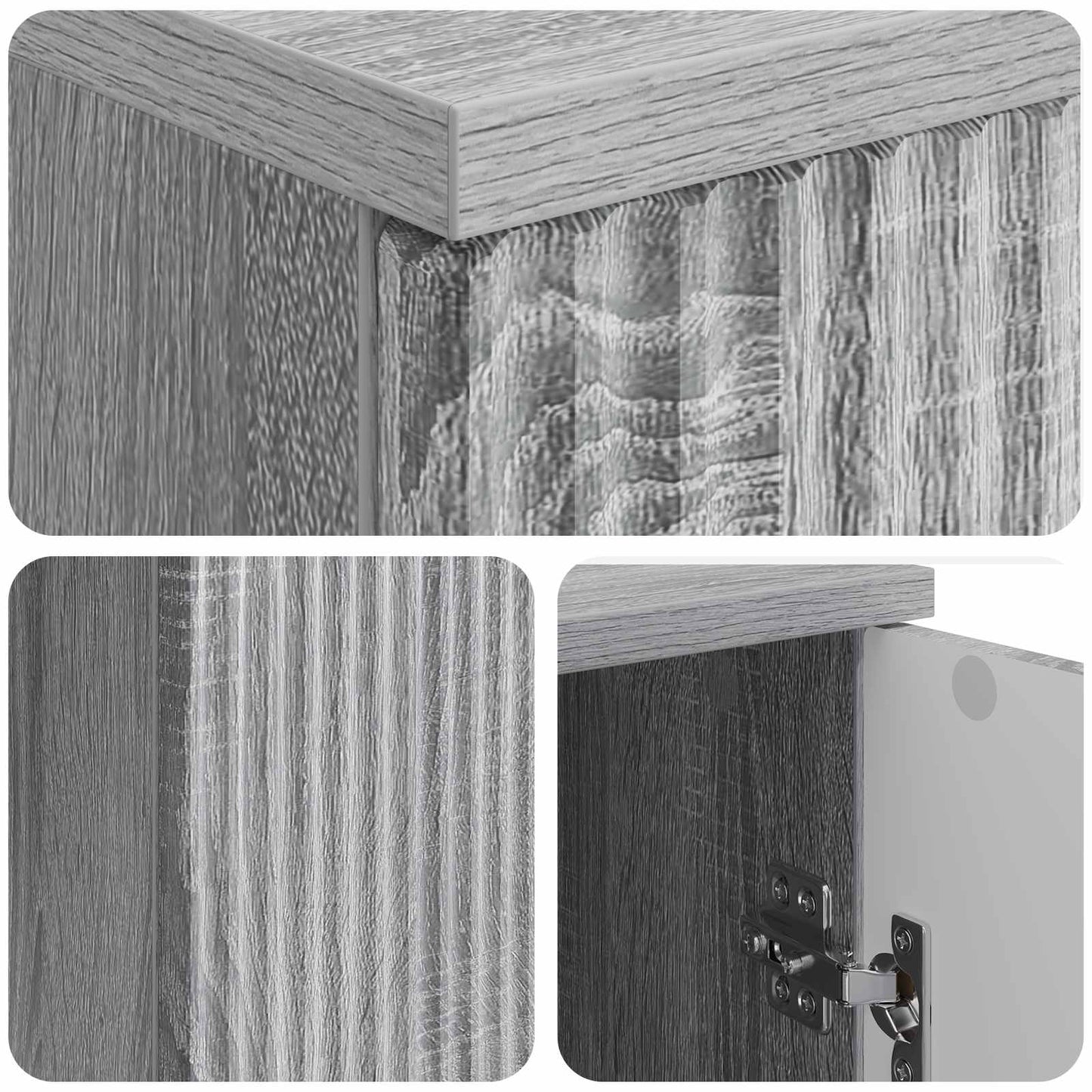 Schreibtisch Graues Sonoma 142,5 x 50 x 75 cm Holzwerkstoff