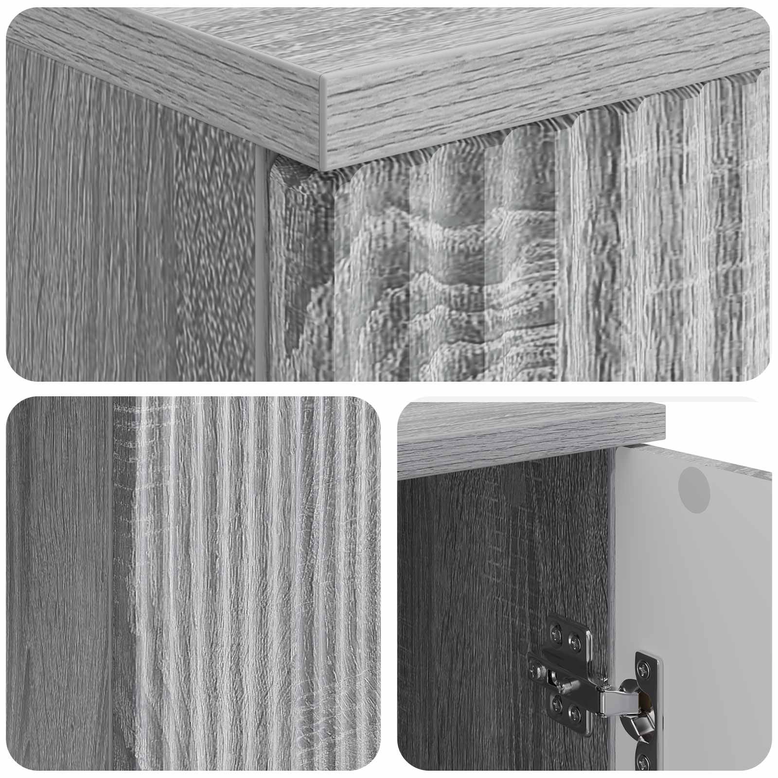 Schreibtisch Graues Sonoma 142,5 x 50 x 75 cm Holzwerkstoff